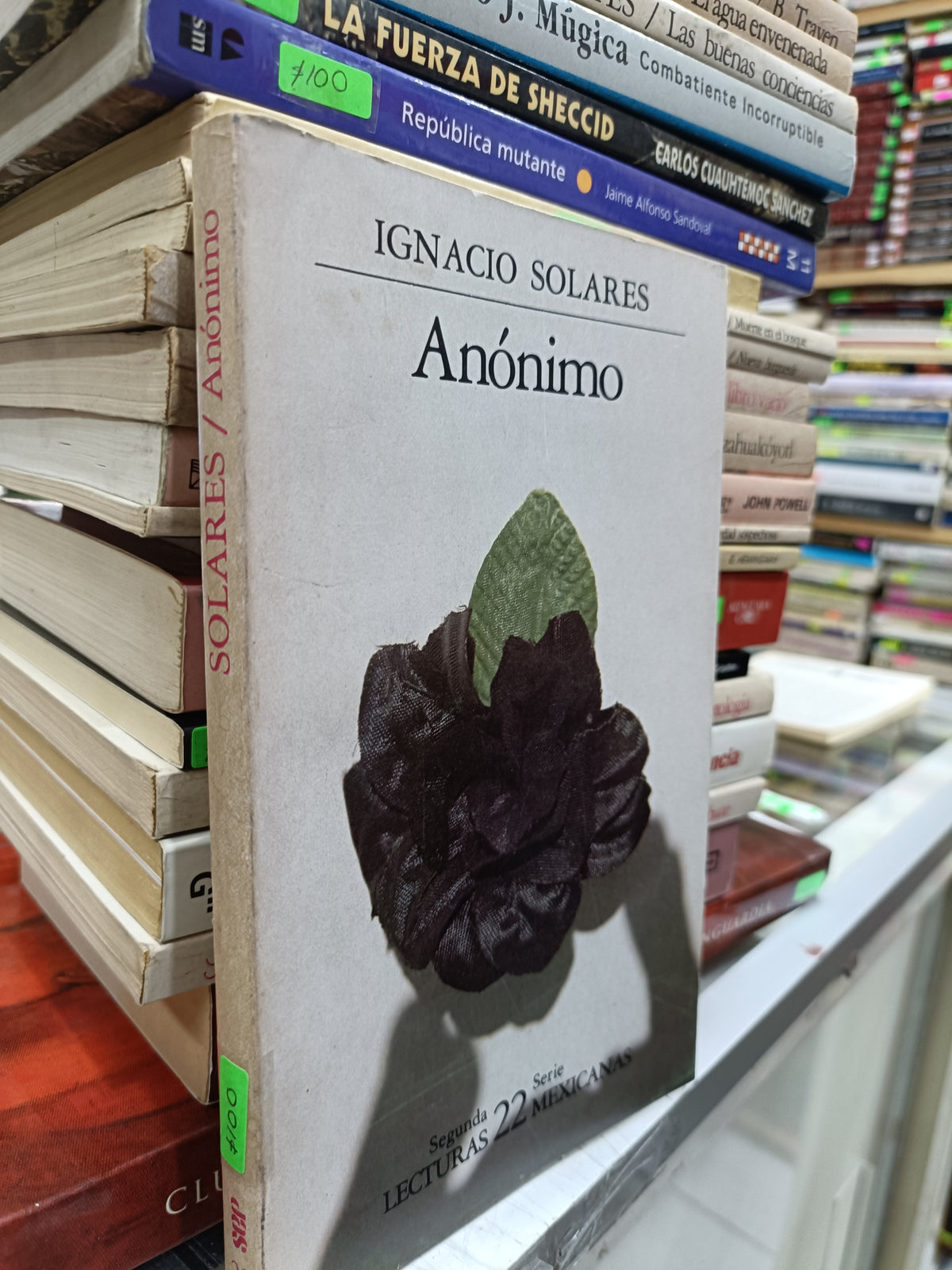 ANONIMO POR IGNACIO SOLARES USADO NOVELA JUAREZ 515