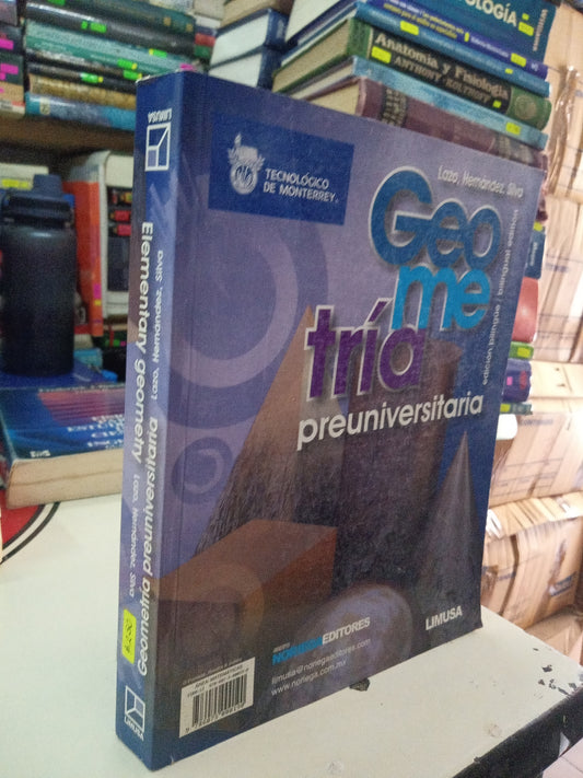 GEOMETRIA PREUNIVERSITARIA POR LAZO, HERNANDEZ, SILVA USADO MATEMATICAS LITERARIO 207