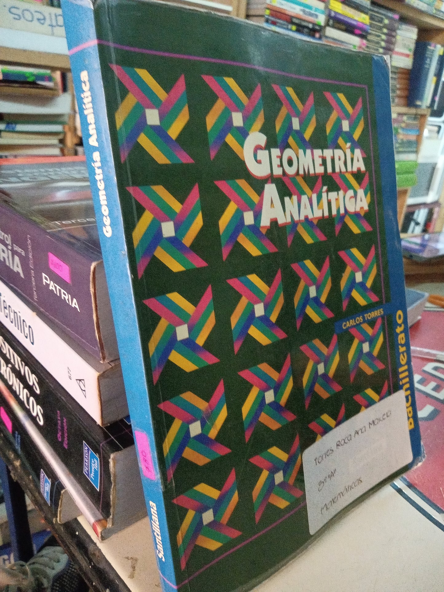 GEOMETRIA ANALITICA PIR CARLOS TORRES USADO MATEMATICAS LITERARIO 207