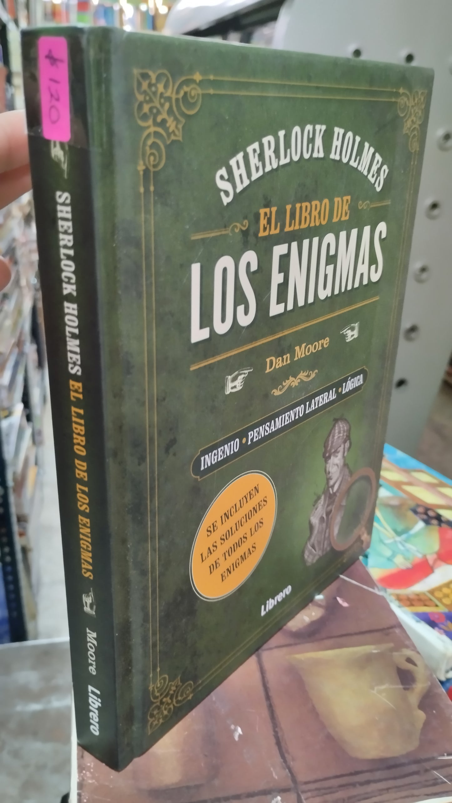 EL LIBRO DE LOS ENIGMAS POR SHERLOCK HOLMES LIBRO USADO NOVELAS ALDAMA