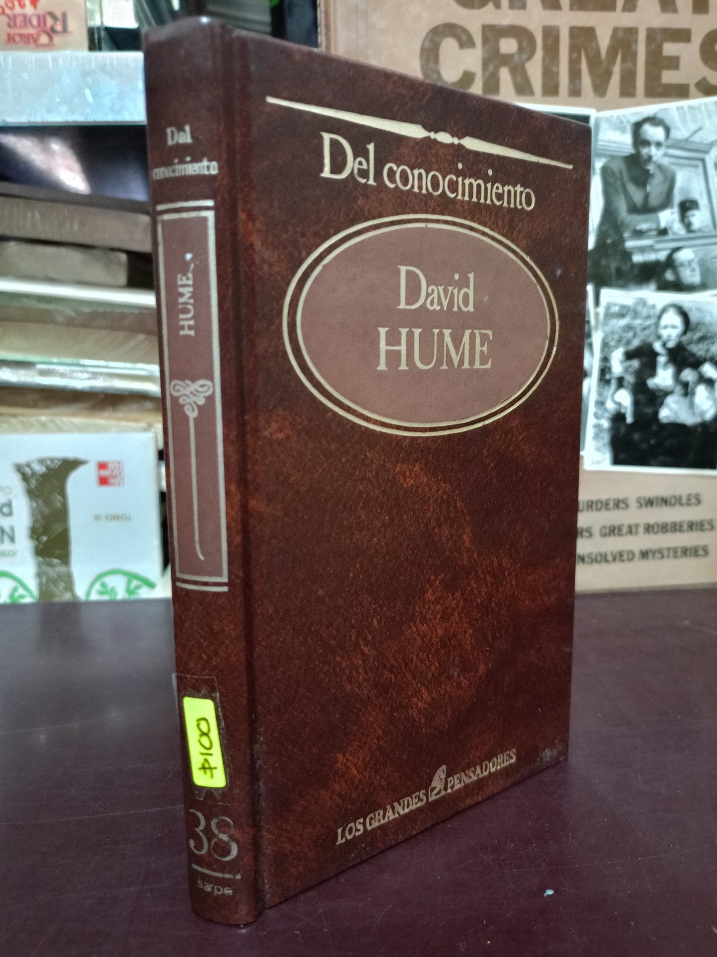 DEL CONOCIMIENTO POR DAVID HUME USADO NOVELA LITERARIO 305