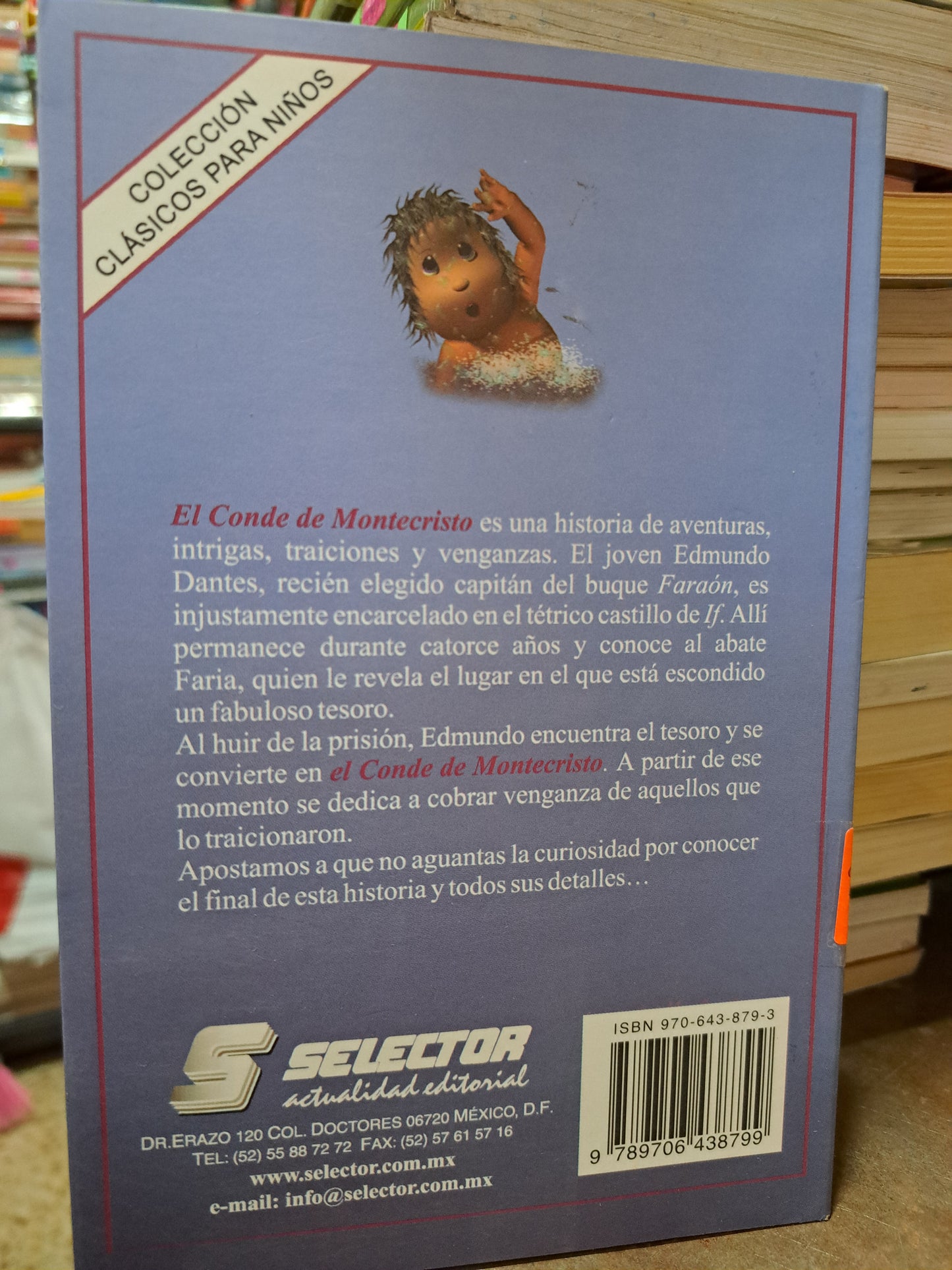 EL CONDE DE MONTECRISTO PARA NIÑOS ALEJANDRO DUMAS USADO INFANTIL ALDAMA