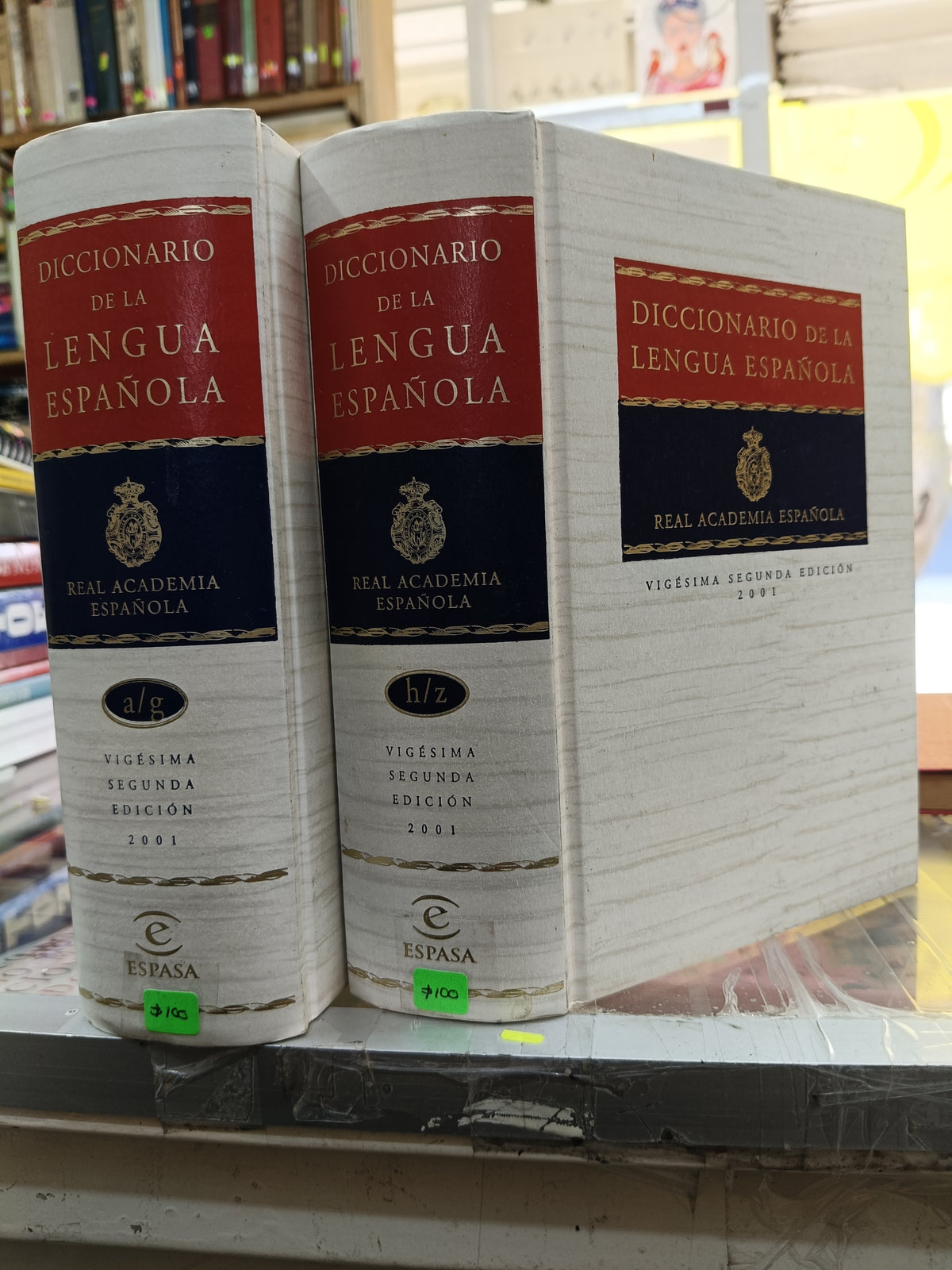 DICCIONARIO DE LA LENGUA ESPAÑOLA REAL ACADEMIA ESPAÑOLA 2TOMOS USADO EDUCACION JUÁREZ 507