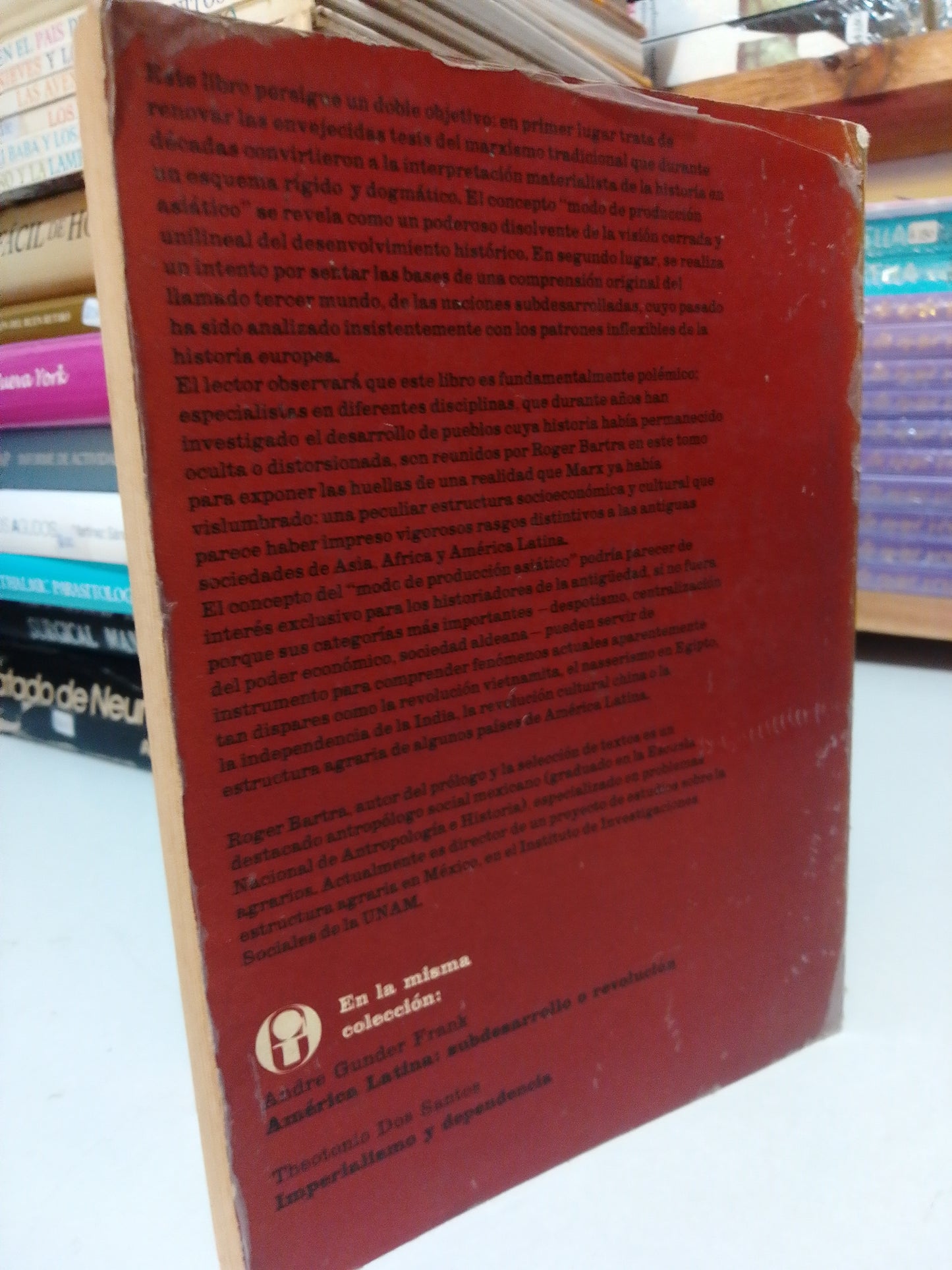 EL MODO DE PRODUCCION ASIATICO POR ROGER BARTRA USADO HISTORIA JUÁREZ