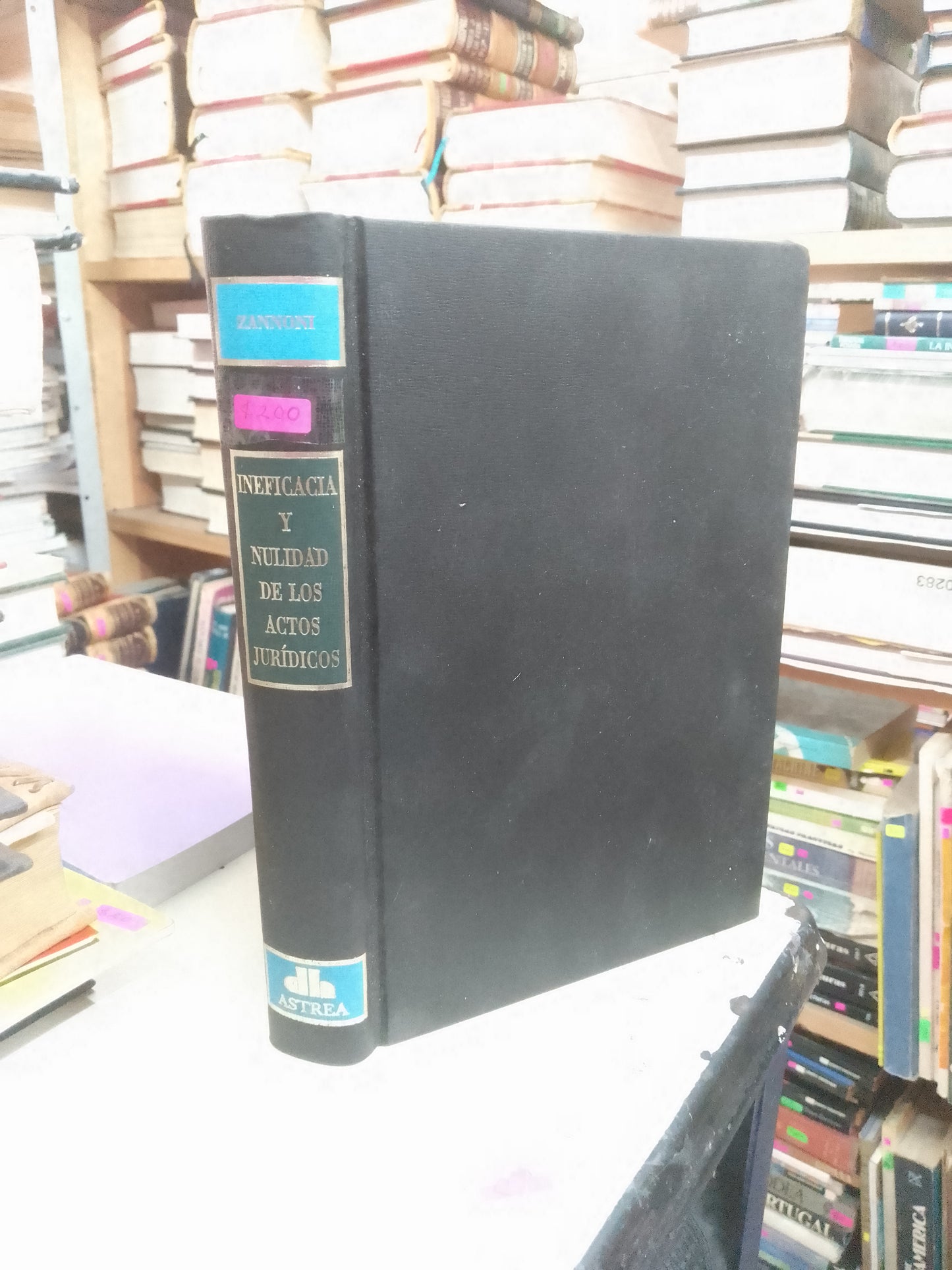 INEFICACIA Y NULIDAD DE LOS ACTOS JURÍDICOS POR ZANNONI USADO DERECHO LITERARIO 207