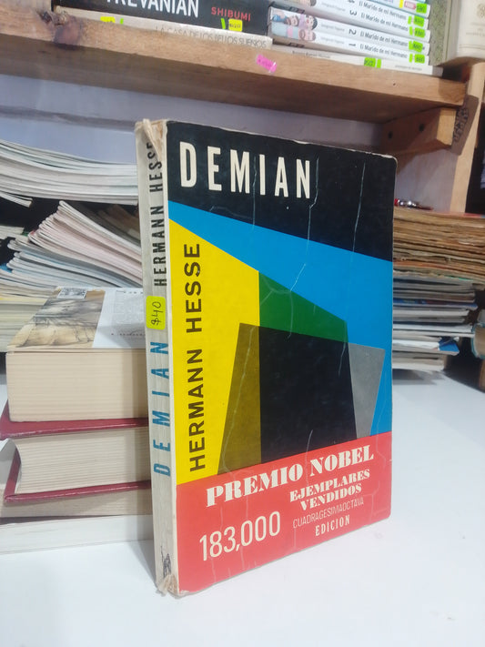DEMIAN POR HERMANN HESSE, USADO, NOVELA, JUAREZ 515