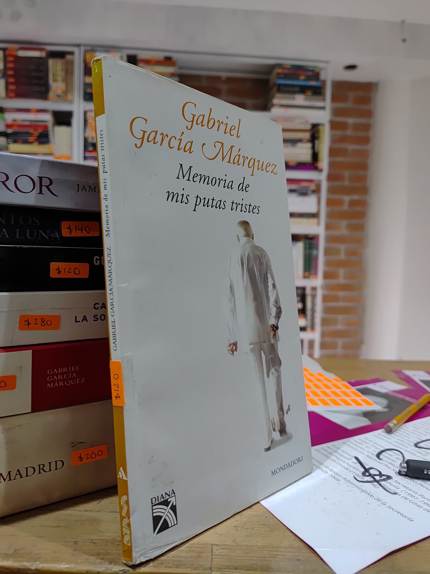 MEMORIA DE MIS PUTAS TRISTES POR GABRIEL GARCIA MARQUEZ USADO NOVELAS JUAREZ 515