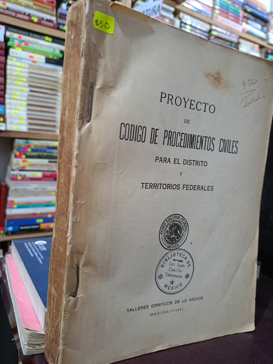 CODIGO DE PROCEDIMIENTOS CIVILES USADO DERECHO LITERARIO 305