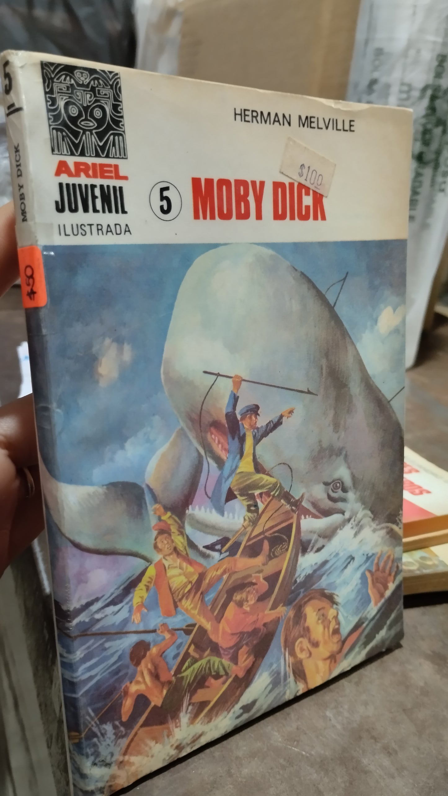 MOBY DICK POR EDITORIAL ARIEL LIBRO USADO INFANTIL ALDAMA