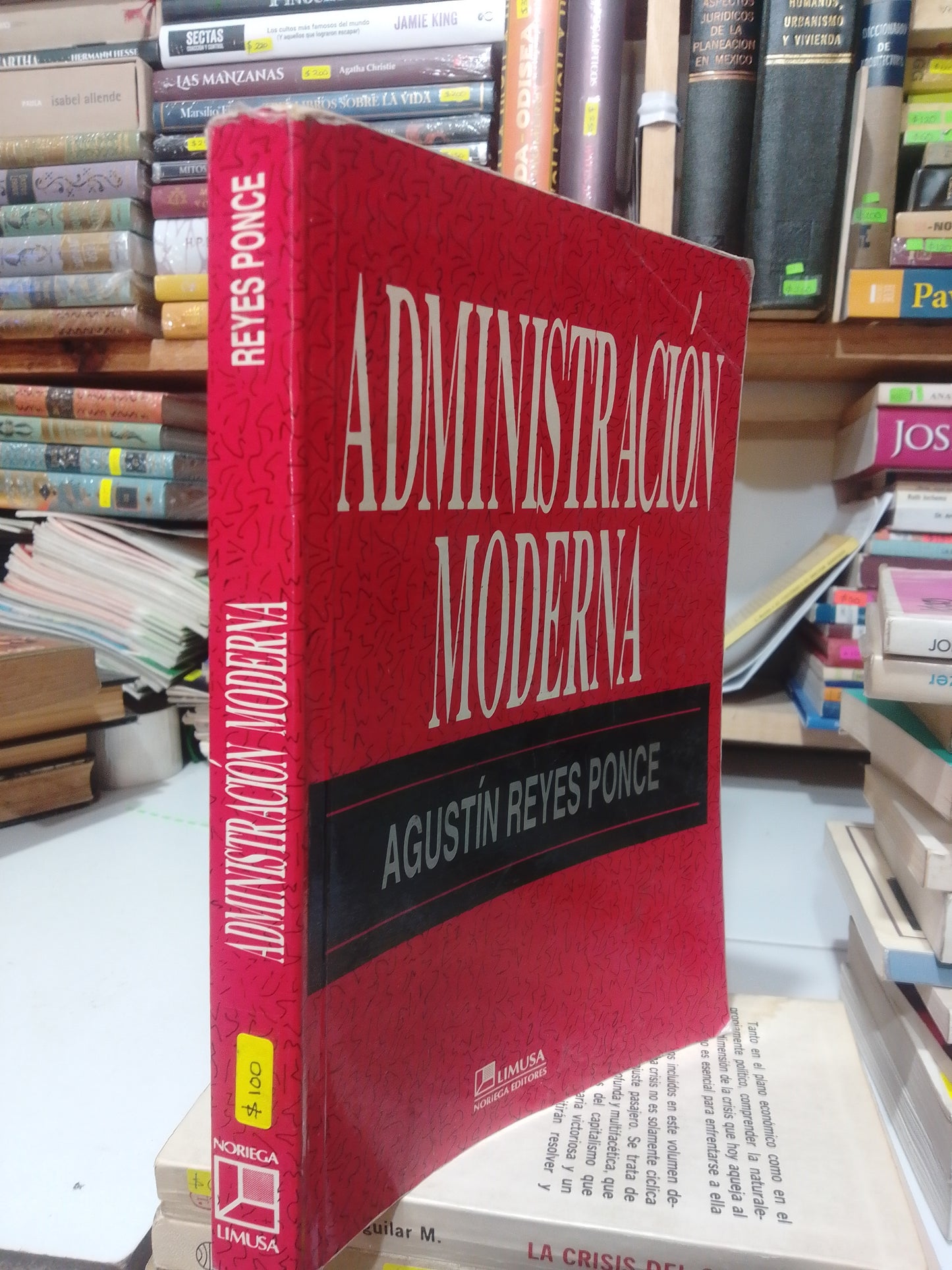 ADMINISTRACION MODERNA POR AGUSTIN REYES PONCE USADO ADMINISTRACION JUAREZ