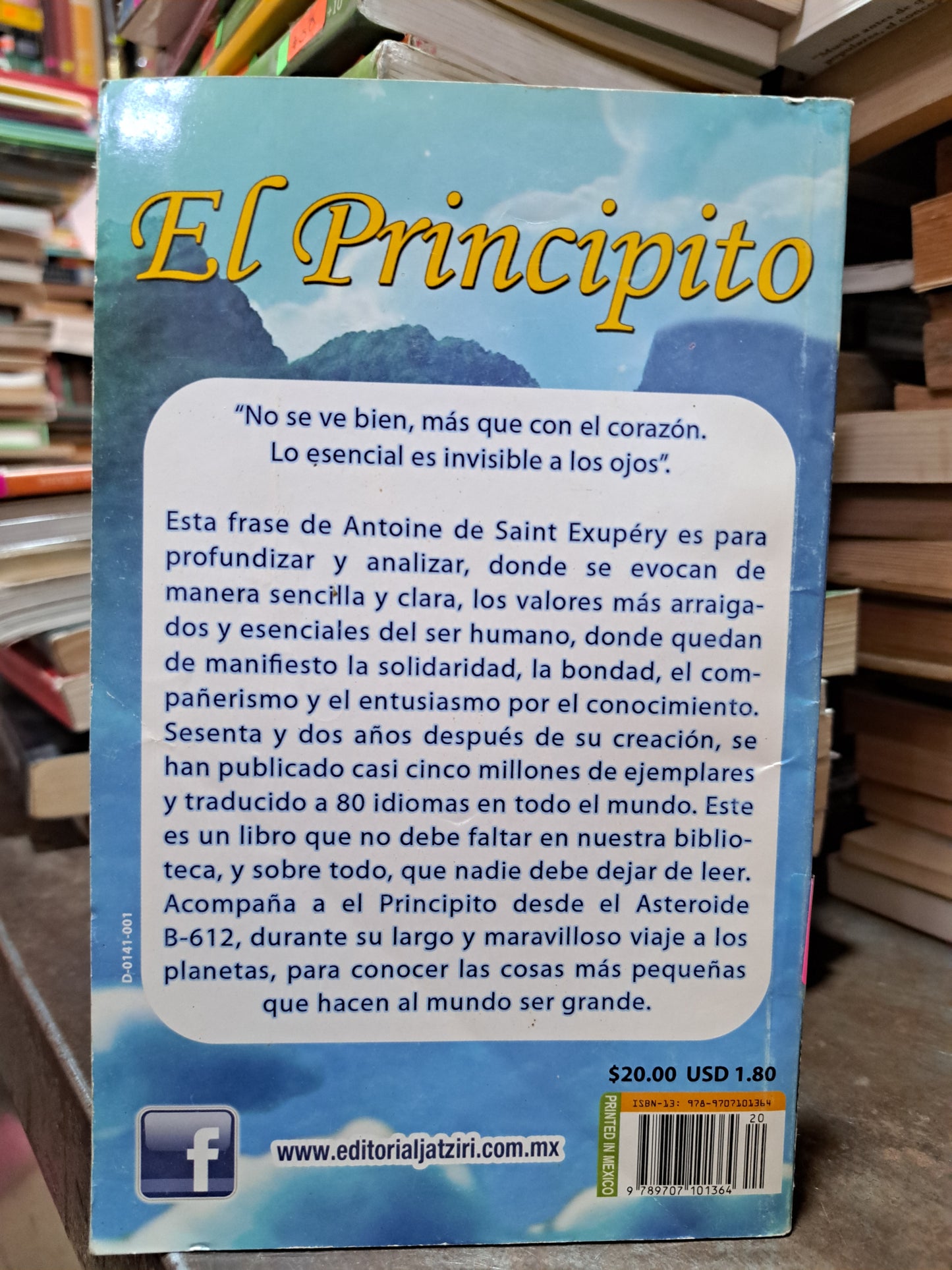 EL PRINCIPITO ANTOINE DE SAINT EXUPERY USADO INFANTIL ALDAMA