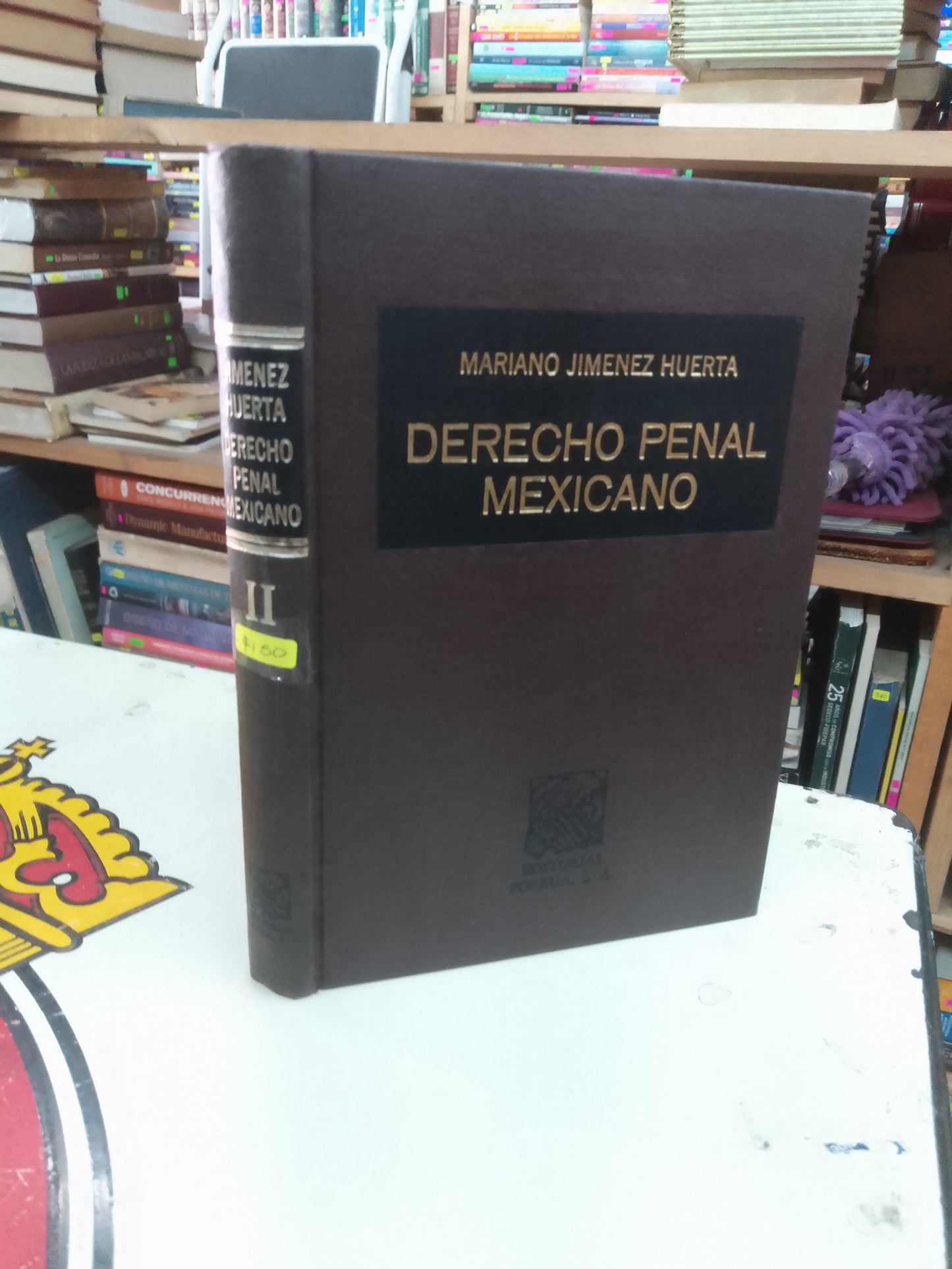 DERECHO PENAL MEXICANO TOMO II POR MARIANO JIMÉNEZ HUERTA USADO DERECHO LITERARIO 207
