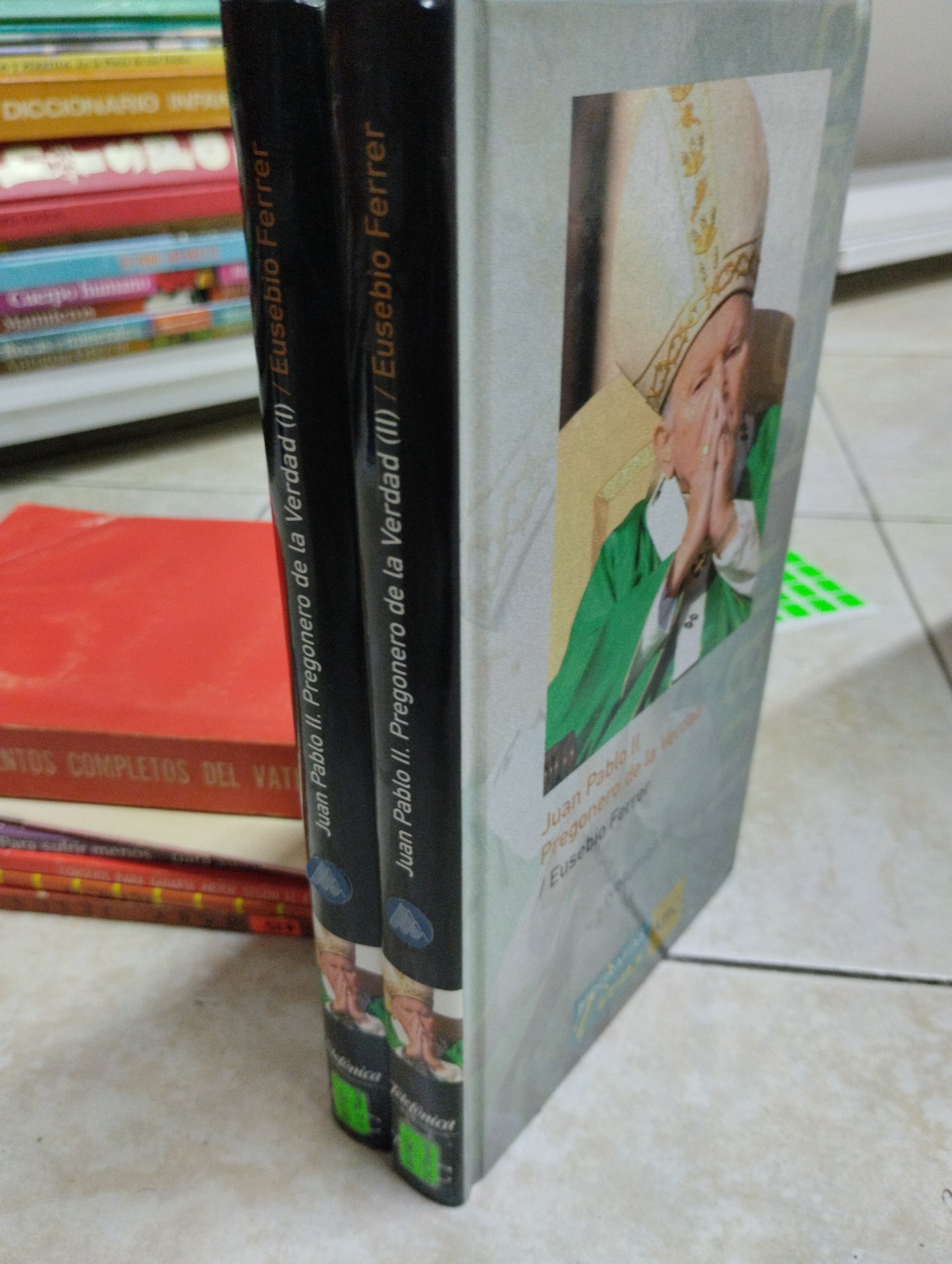 JUAN PABLO II PREGONERO DE LA VERDAD TOMOS 1 Y 2 POR $240, EUSEBIO FERRER, USADO, RELIGION, JUAREZ 515