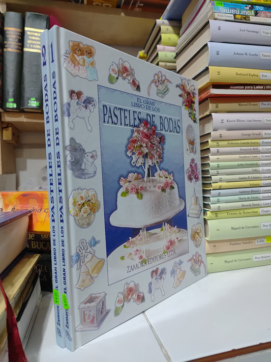 EL GRAN LIBRO DE LOS PASTELES DE BODAS POR EDITORIAL ZAMORA USADO COCINA JUAREZ 507 2 TOMOS $60 C/U