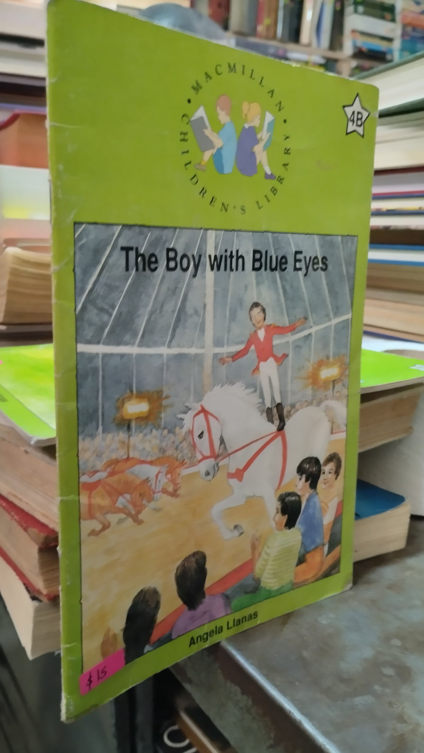 THE BOY WITH BLUE EYES POR ANGELA LLANAS LIBRO USADO IDIOMAS ALDAMA