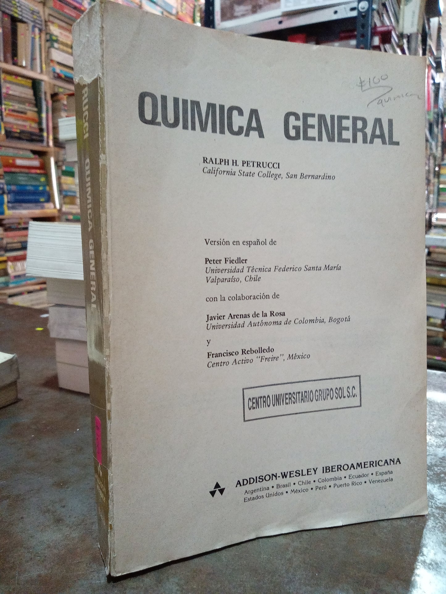 QUIMICA GENERAL POR RALPH H PETRUCCI USADO QUIMICA ALDAMA