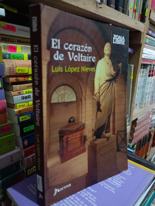 EL CORAZON DE VOLTARIE POR LUIS LOPEZ NIEVES USADO NOVELA LITERARIO 305