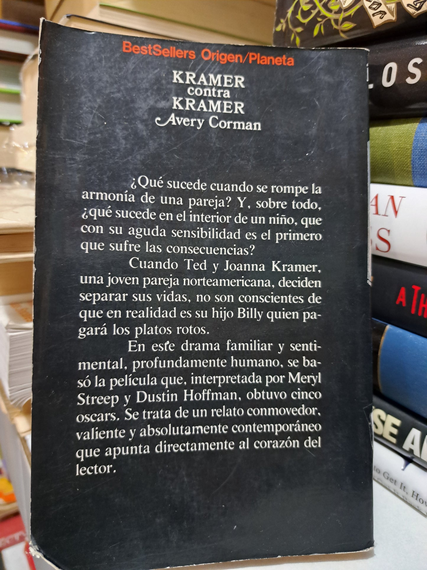 KRAMER CONTRA KRAMER #2 AVERY CORMAN USADO NOVELA JUÁREZ