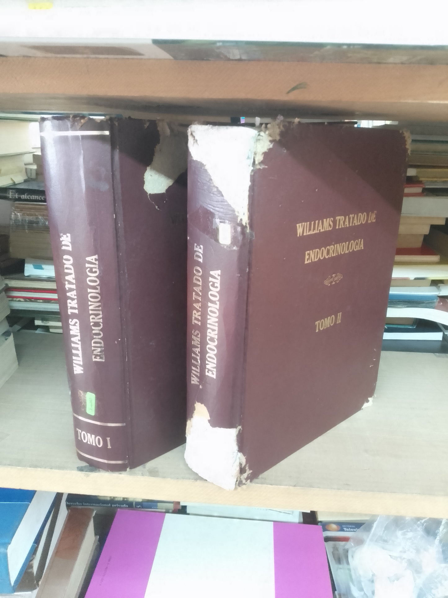 WILLIAMS TRATADO DE ENDOCRINOLOGÍA TOMOS I Y II $250 CADA TOMO USADO MEDICINA LITERARIO 207