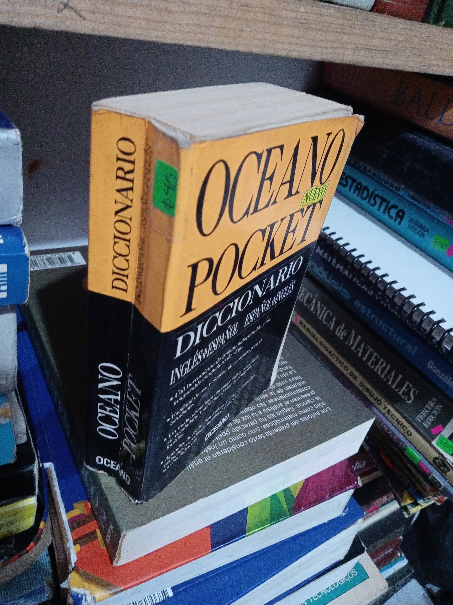 OCEANO POCKET DICCIONARIO INGLES ESPAÑOL USADO EDUCACION JUAREZ