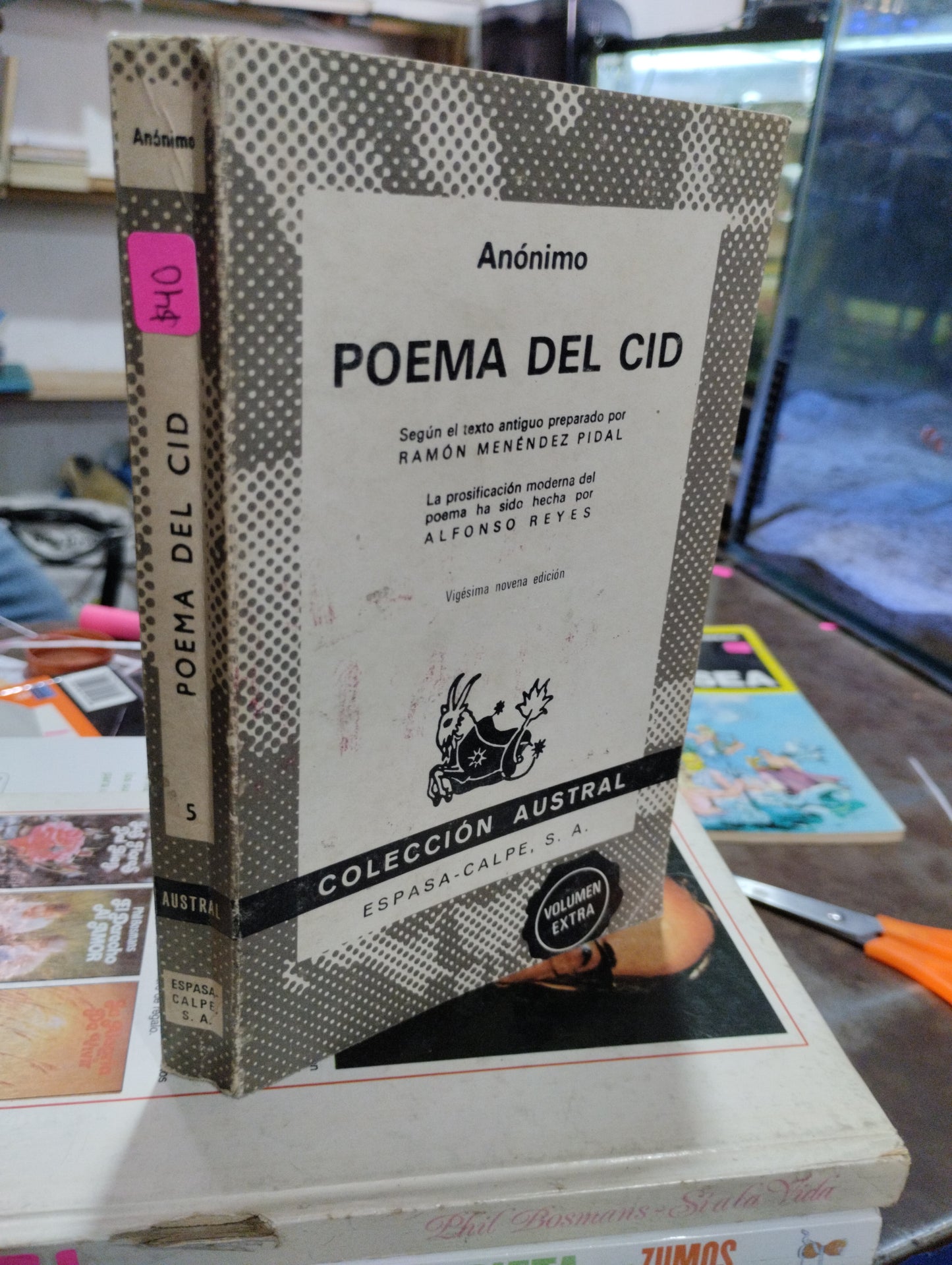 POEMA DEL CID POR RAMON MENDEZ USADO POESIA ALDAMA