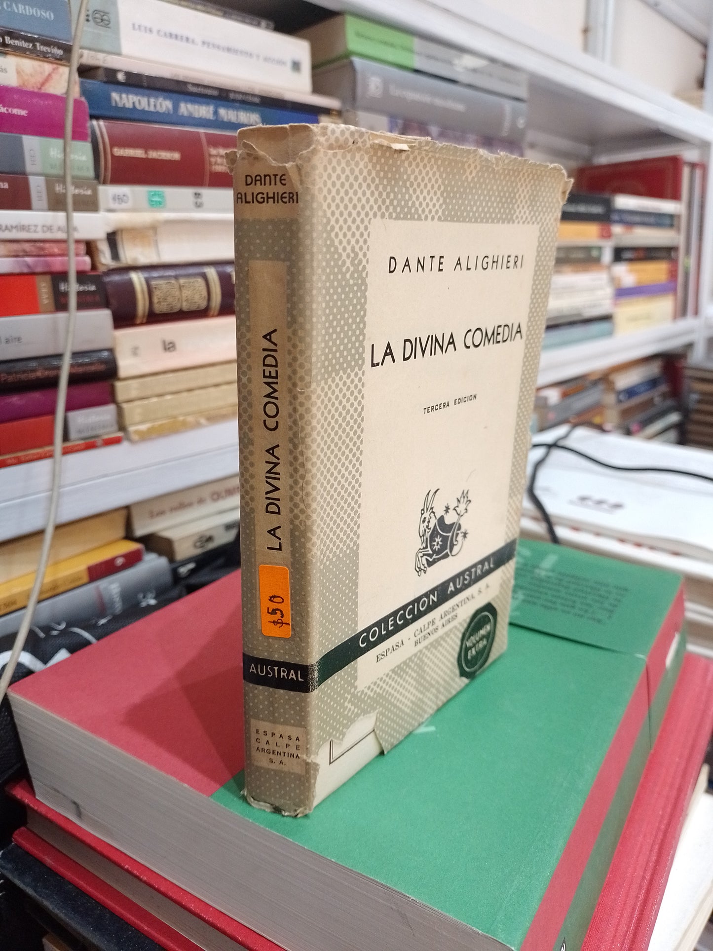 LA DIVINA COMEDIA POR DANTE ALIGHIERI USADO NOVELA JUAREZ 515