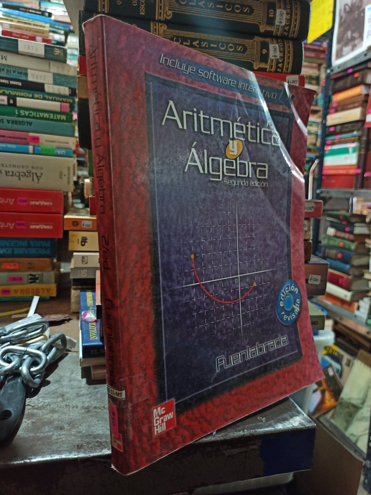 ARITMETICA Y ALGEBRA POR SAMUEL FUENLABRADA DE LA VEGA TRUCIOS USADO SALUD ALDAMA