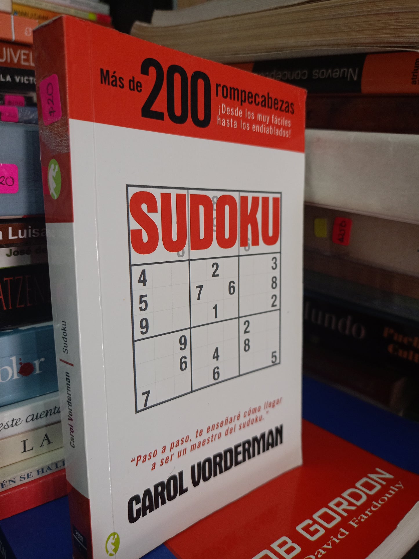 SUDOKU POR CARLOS VORDERMAN USADO EDUCACIÓN LITERARIO 305
