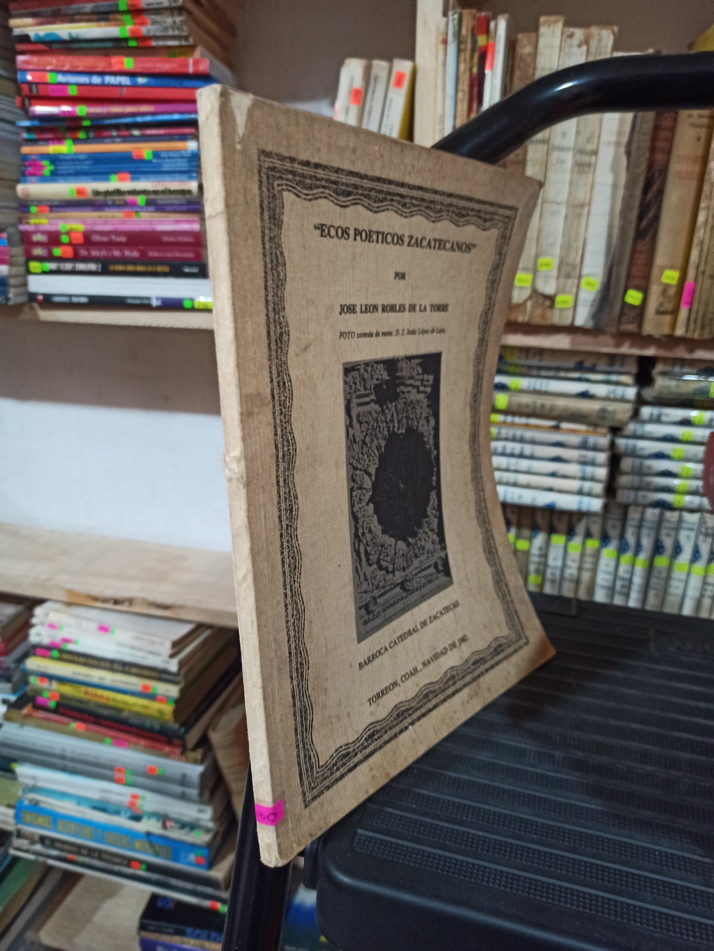 ECOS POÉTICOS ZACATECANOS POR JOSE LEON ROBLES DE LA TORRE USADO ANTIGUOS ALDAMA