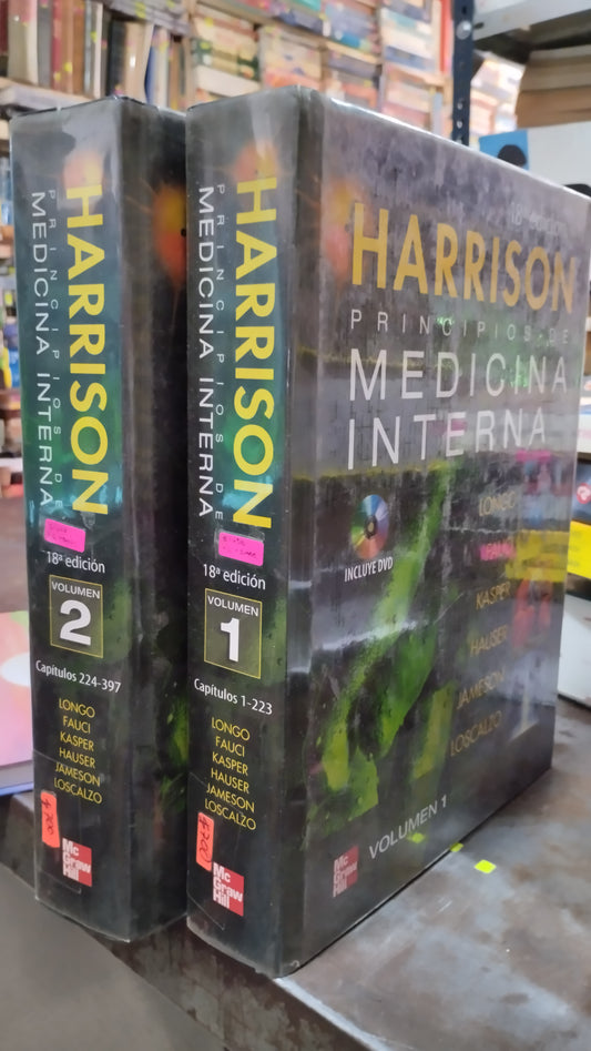 HARRISON PRINCIPIOS DE MEDICINA INTERNA DOS TOMOS LIBRO USADO SALUD ALDAMA