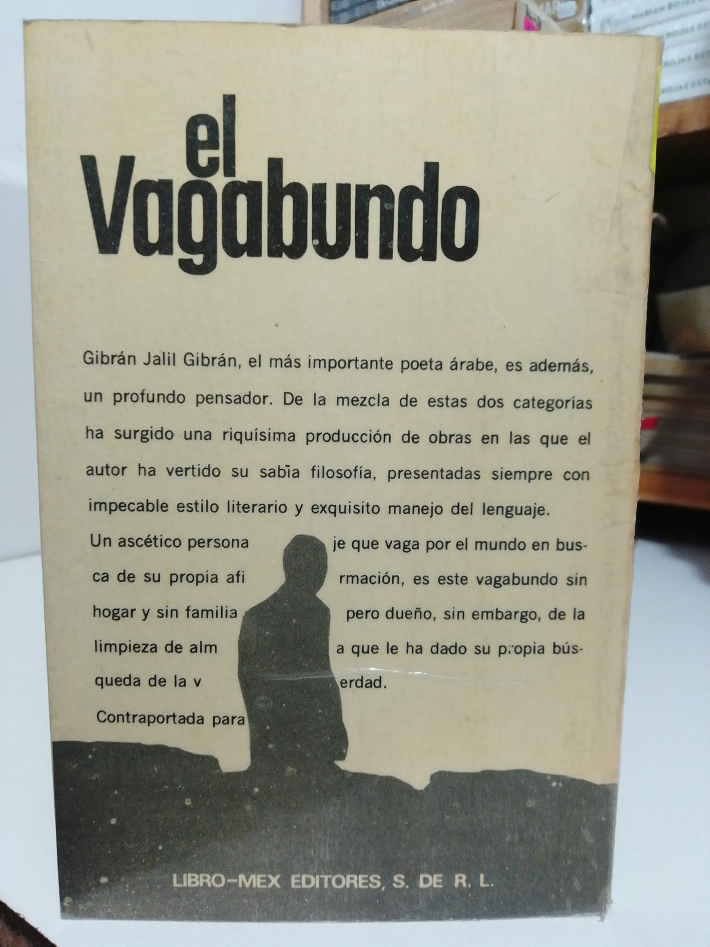 EL VAGABUNDO POR GIBRÁN J GIBRÁN USADO NOVELA JUÁREZ
