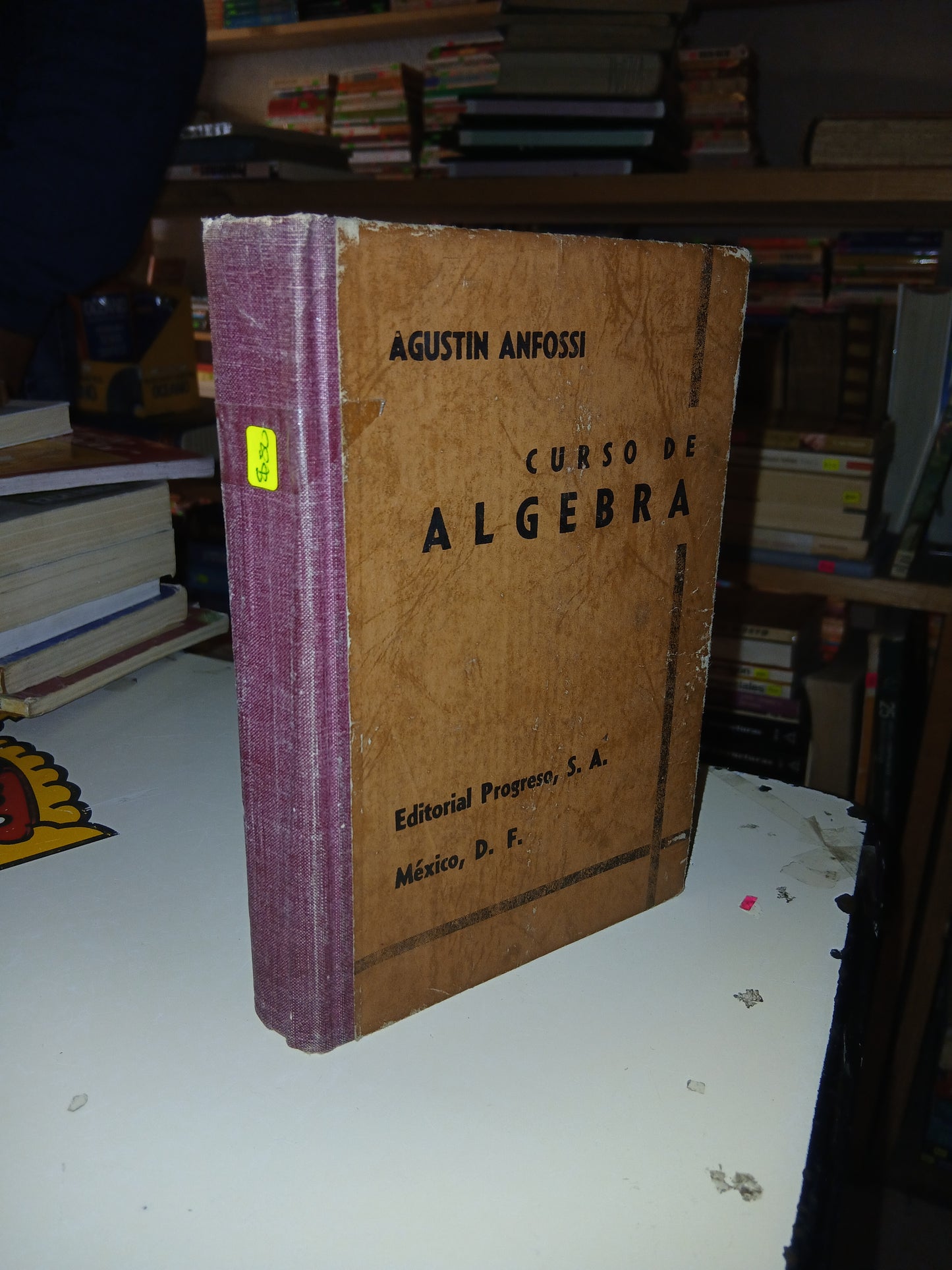 CURSO DE ÁLGEBRA POR AGUSTÍN ANFOSSI USADO MATEMÁTICAS LITERARIO 207
