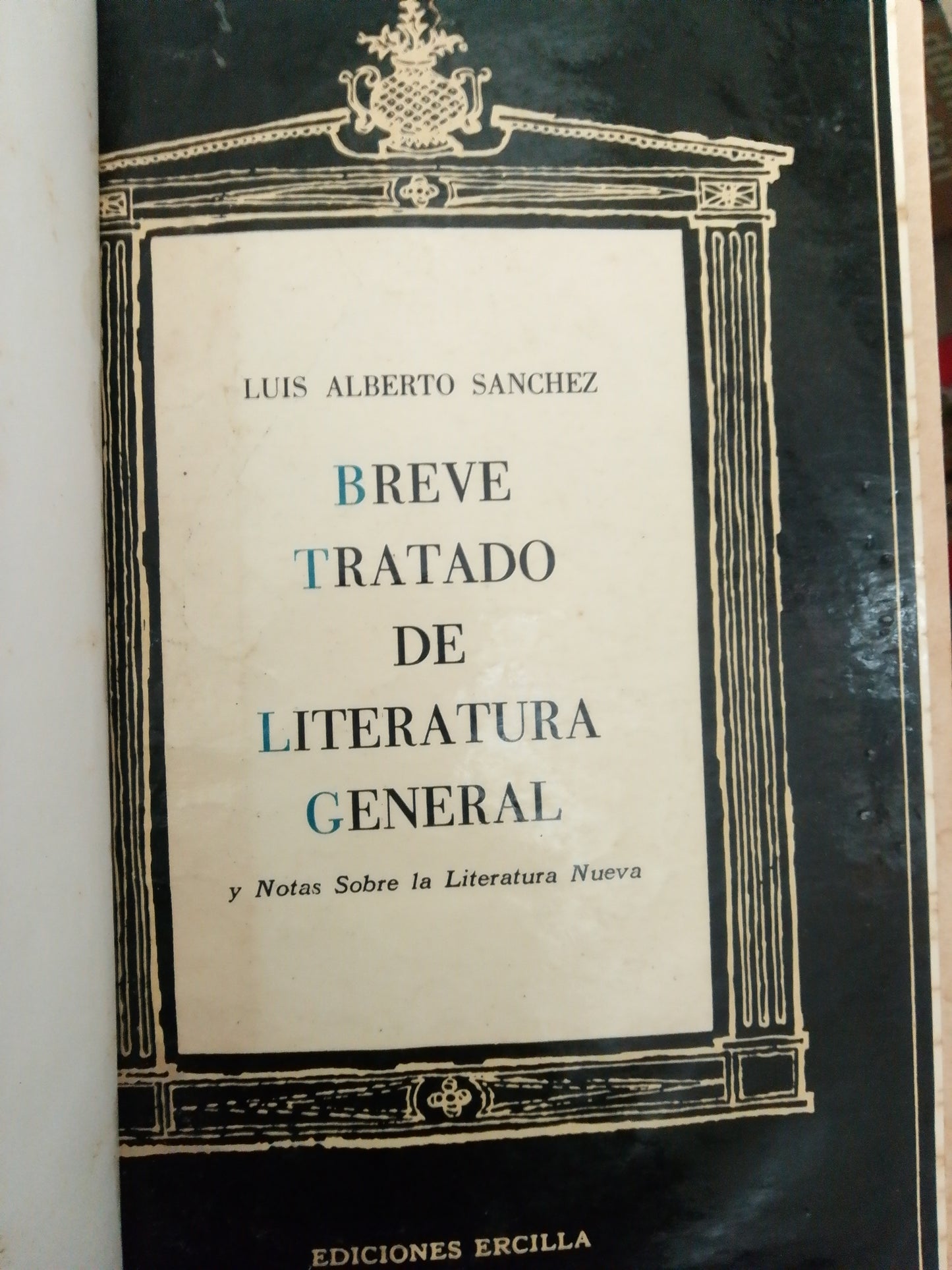 BREVE TRATADO DE LITERATURA GENERAL POR LUIS ALBERTO SANCHEZ USADO NOVELA JUAREZ