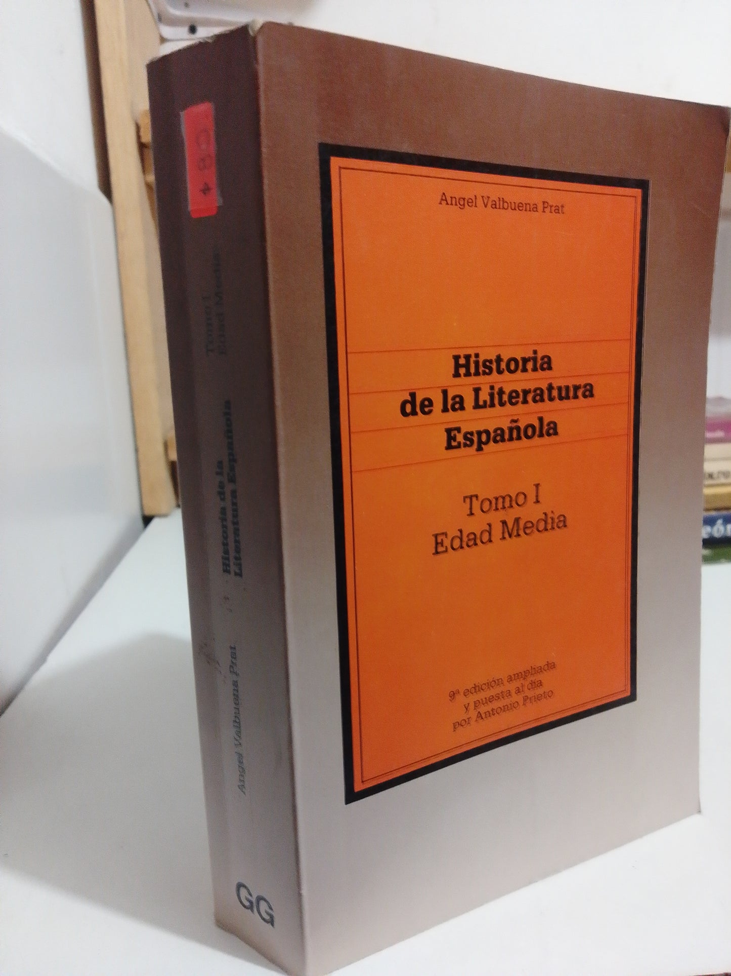 HISTORIA DE LA LITERATURA ESPAÑOLA TOMO I EDAD MEDIA POR ANGEL VALBUENA PRAT USADO HISTORIA JUAREZ