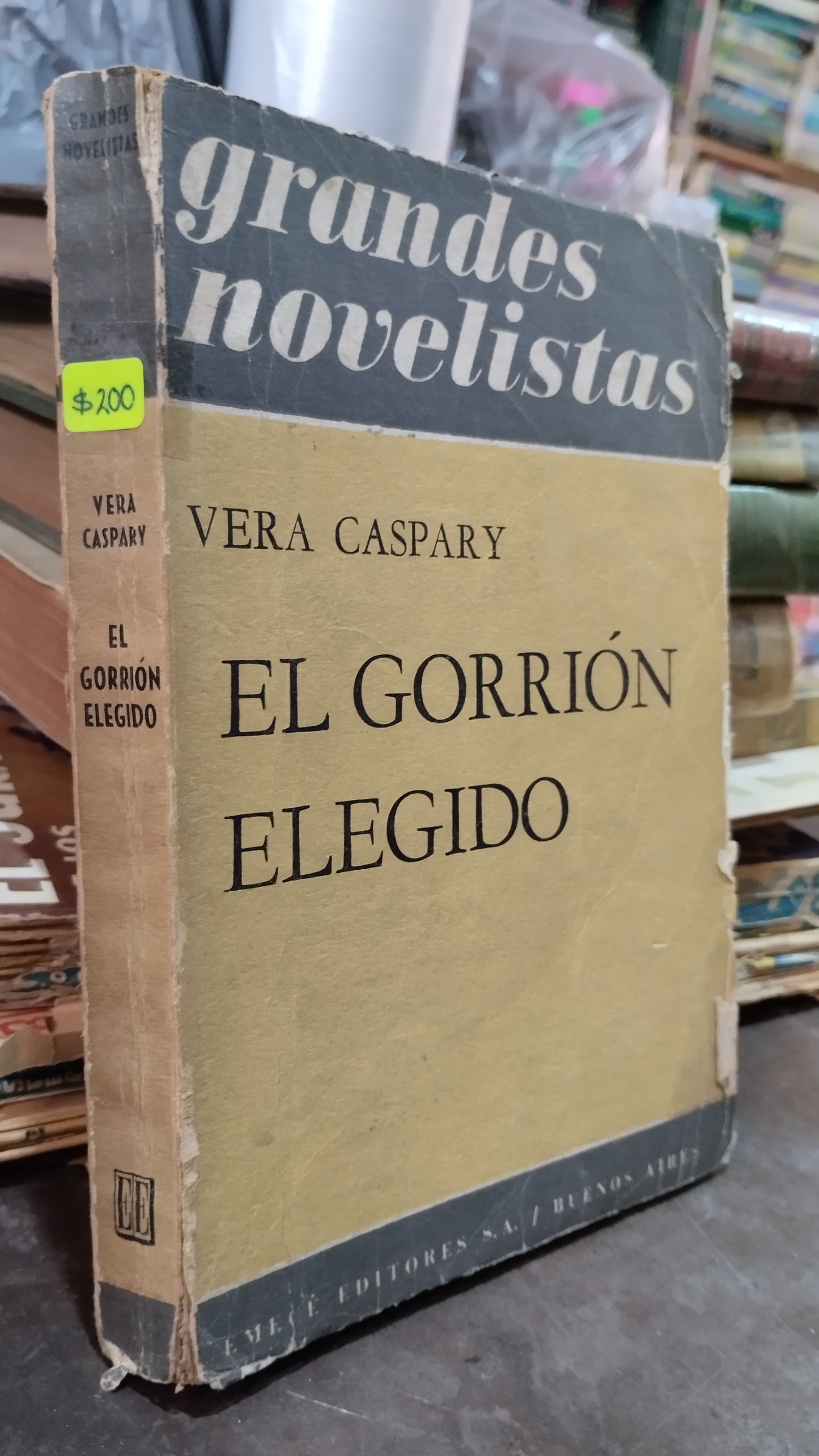 EL GORRION ELEGIDO POR VERA CASPARY LIBRO USADO ANTIGUO ALDAMA