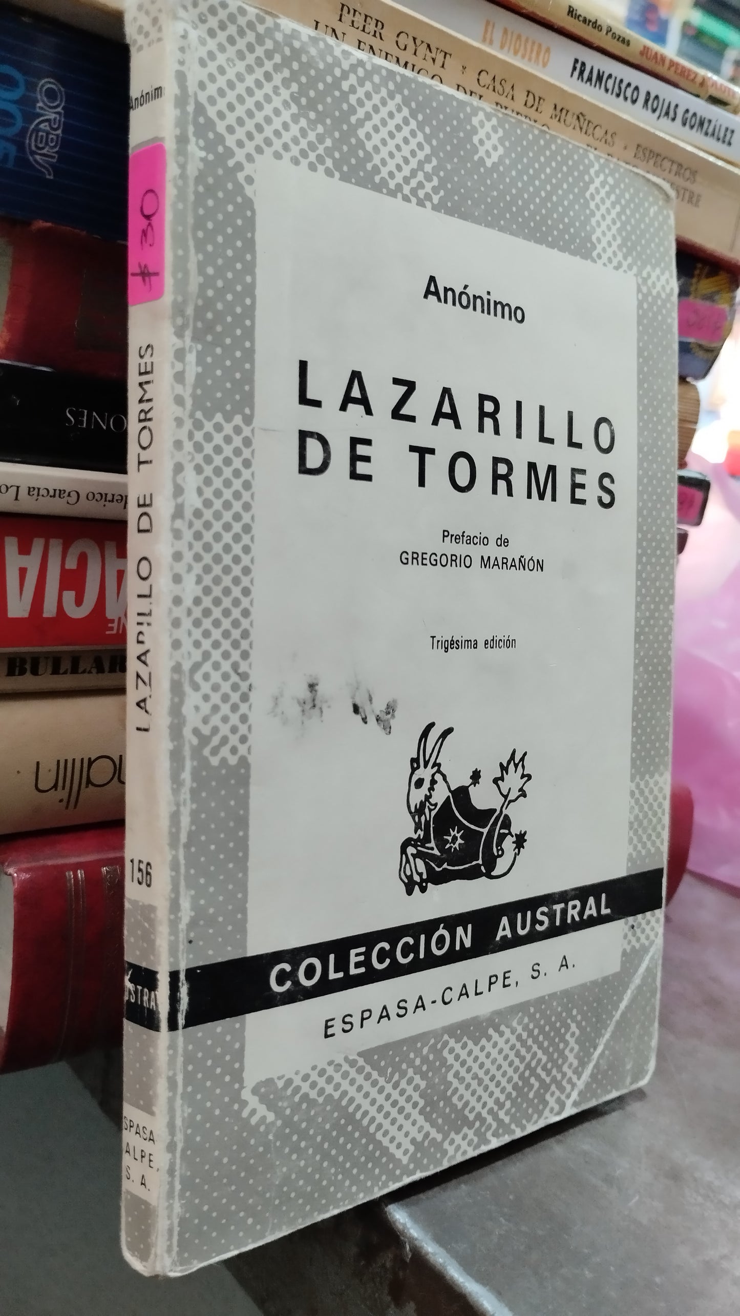 LAZARILLO DE TORMES POR EDITORIAL ESPASA LIBRO USADO NOVELAS ALDAMA
