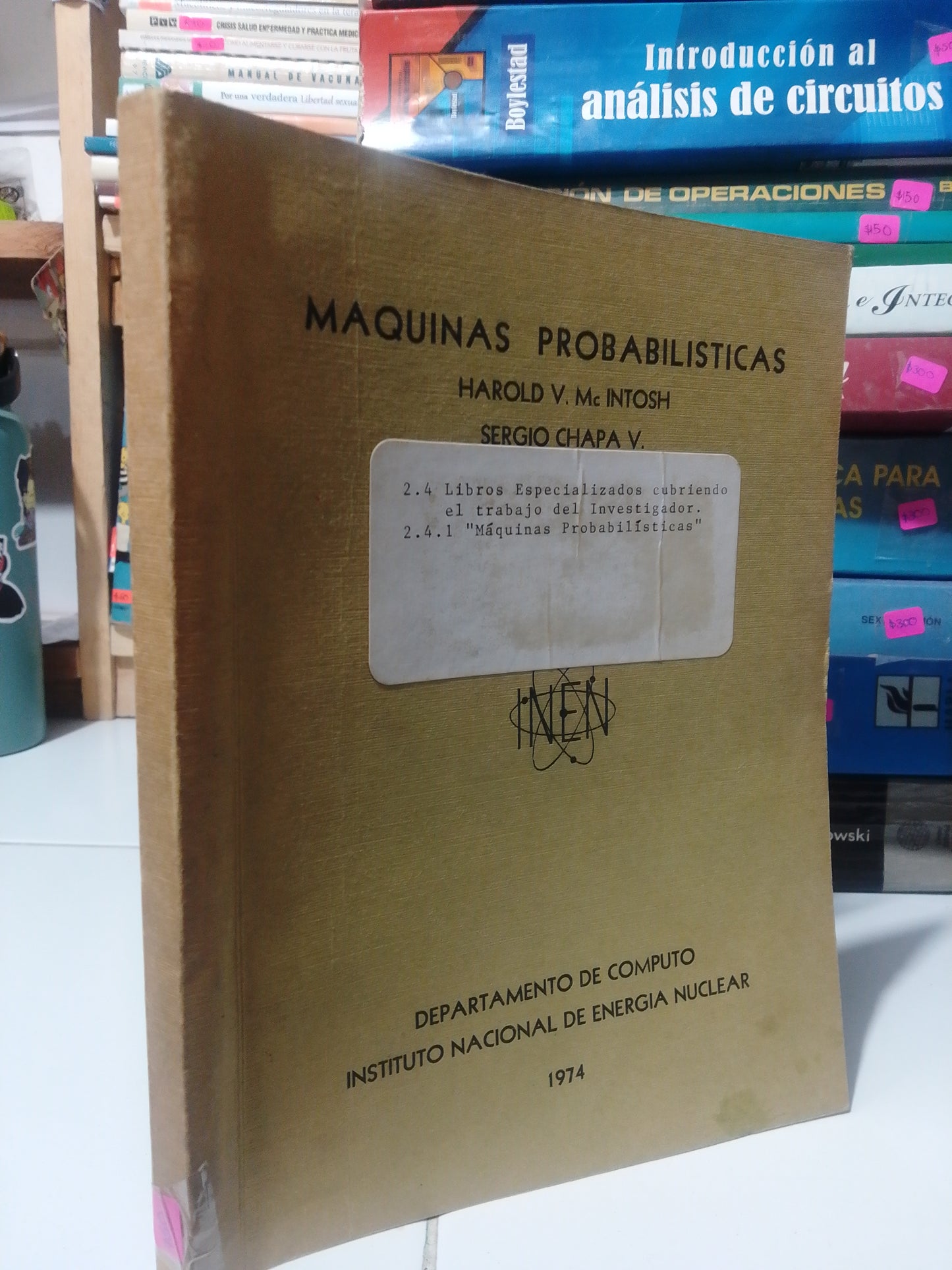 MAQUINAS PROBABILISTICA POR HAROLD V. MC INTOSH USADO MATEMÁTICAS JUAREZ