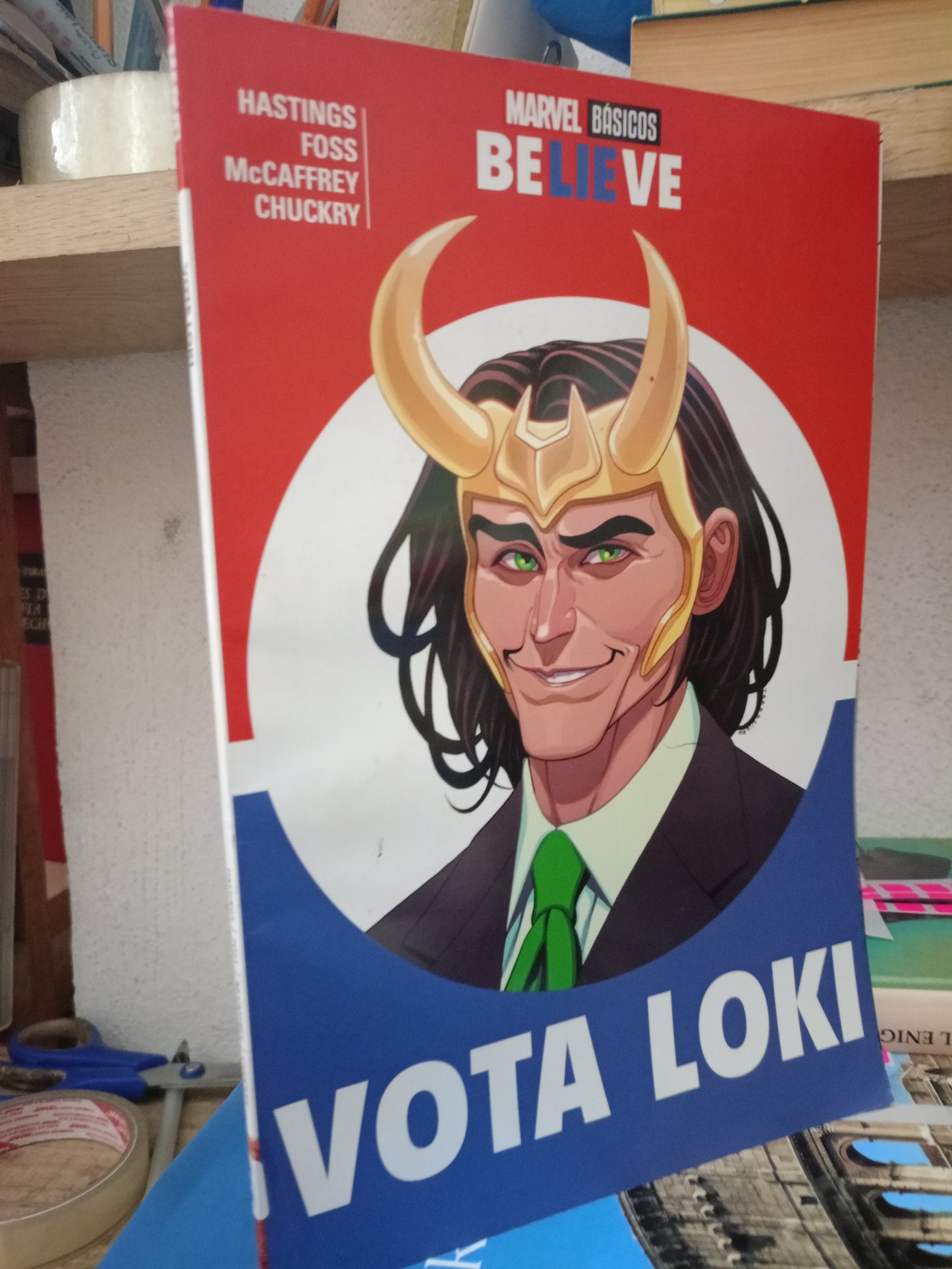 VOTA LOKI BELIEVE MARVEL BASICOS USADO INFANTIL LITERARIO 305