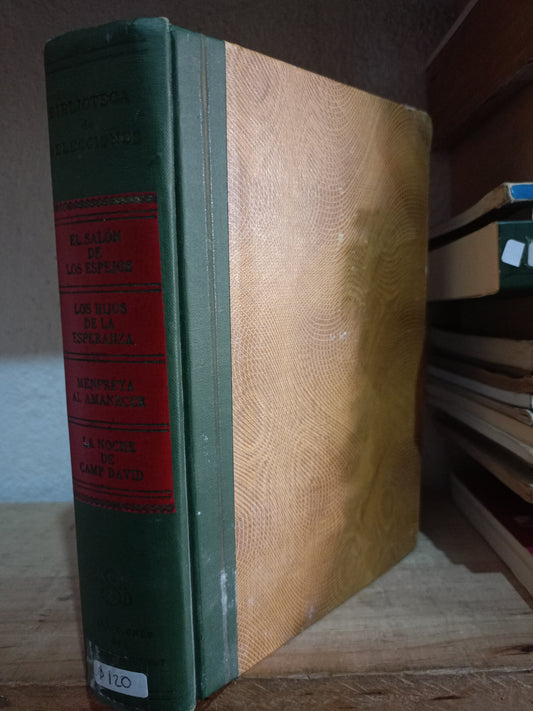 EL SALON DE LOS ESPEJOS POR JOHN ROWAN WILSON, LOS HIJOS DE LA ESPERANZA POR ELSIE E. VIGNEC, MENFREYA AL AMANECER POR VICTORIA HOLT, LA NOCHE DE CAMP DAVID POR FLETCHER KNEBEL USADO NOVELA LITERARIO 305