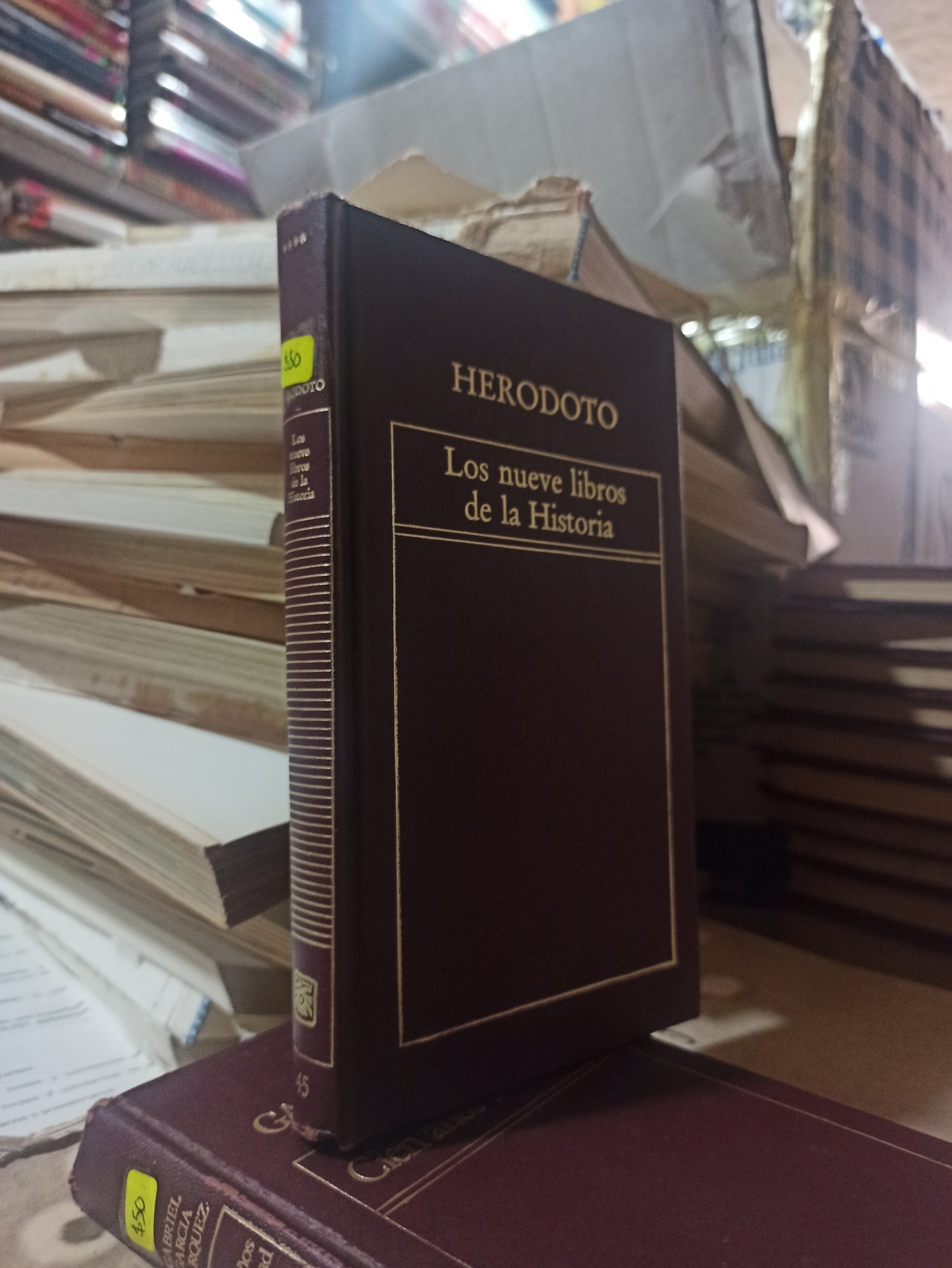 LOS NUEVE LIBROS DE LA HISTORIA POR HEREDOTO USADO NOVELAS ALDAMA