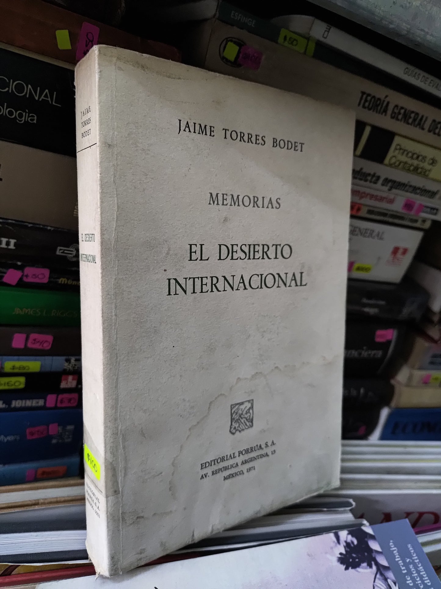 EL DESIERTO INTERNACIONAL POR JAIME TORRES BODET USADO NOVELAS JUAREZ 515