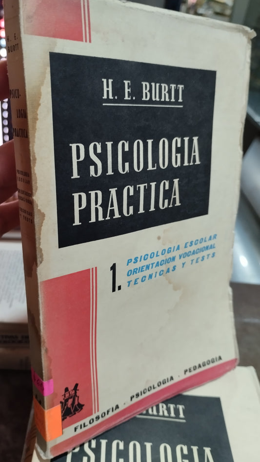 PSICOLOGIA PRACTICA 1 POR H E BURT LIBRO USADO PSICOLOGÍA ALDAMA