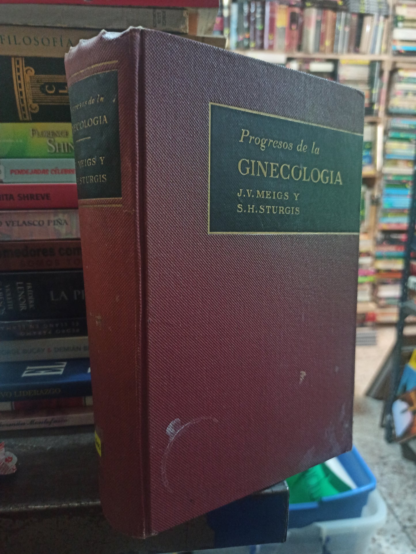 PROGRESOS DE LA GINECOLOGIA POR J. V. MEIGS USADO SALUD ALDAMA