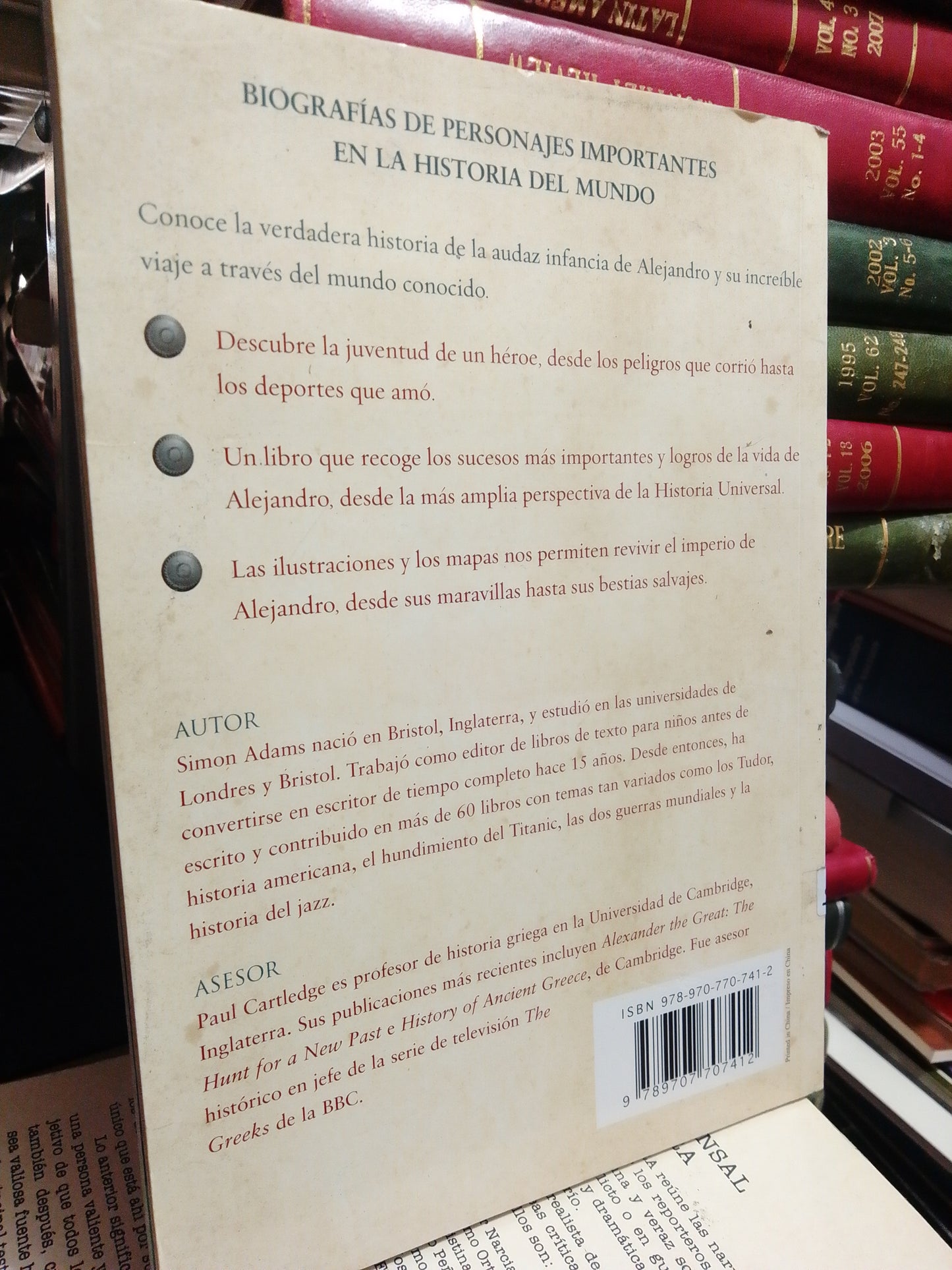ALEJANDRO EL JOVEN QUE CONQUISTO AL MUNDO POR SIMON ADAMS USADO NOVELA JUÁREZ