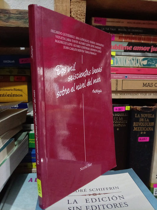 DOS MIL SEISCIENTAS LÍNEAS SOBRE EL NIVEL DEL MAR ANTOLOGIA USADO NOVELA LITERARIO 305