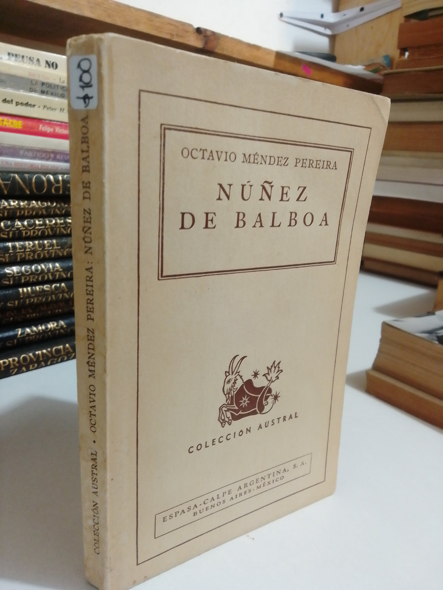 NUÑEZ DE BALBOA POR OCTAVIO MENDEZ PEREIRA USADO NOVELA JUAREZ