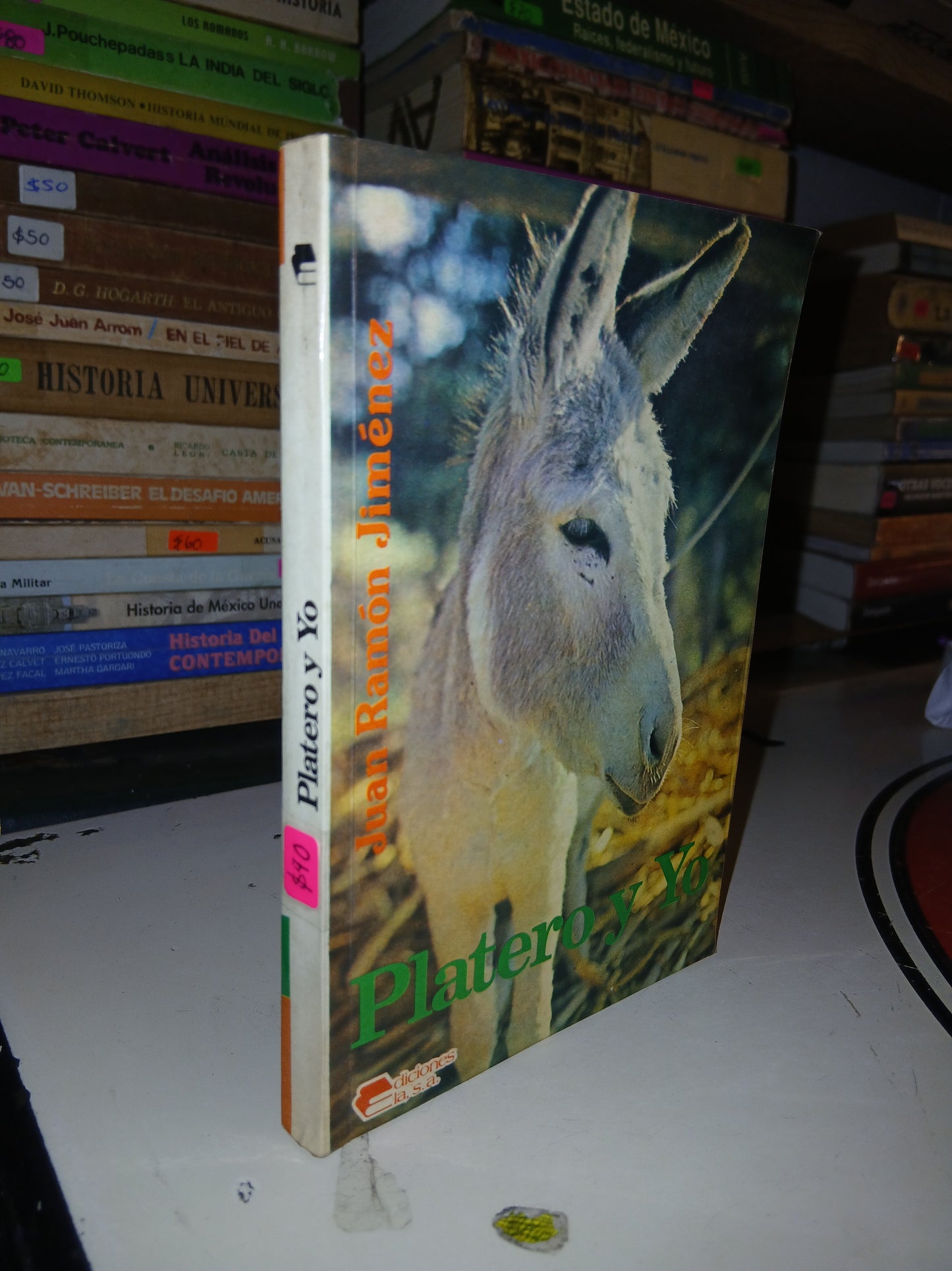 PLATERO Y YO POR JUAN RAMÓN JIMÉNEZ USADO NOVELA LITERARIO 207