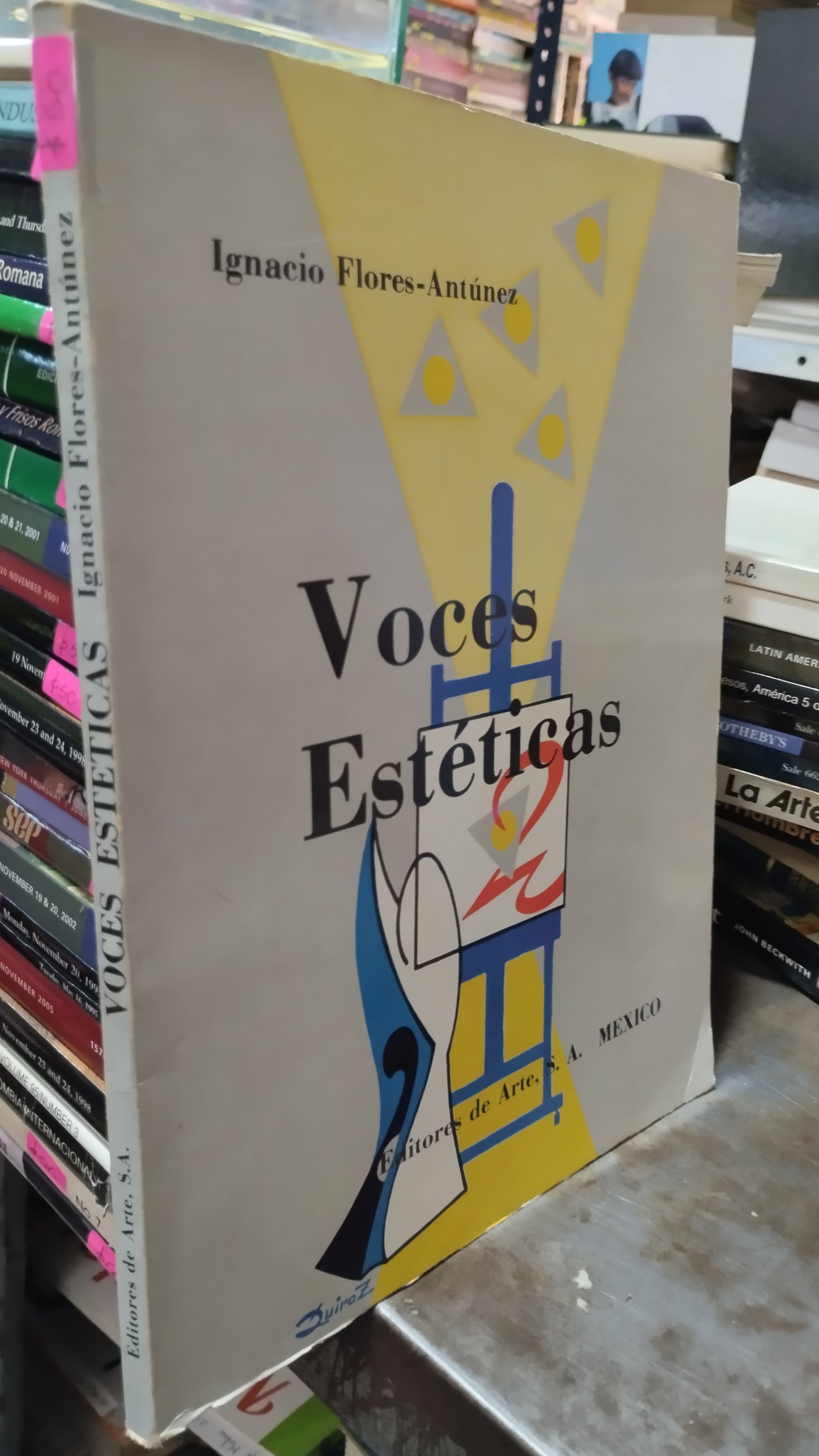 VOCES ESTETICAS POR IGNACIO FLORES ANTUNEZ LIBRO USADO ARTE ALDAMA