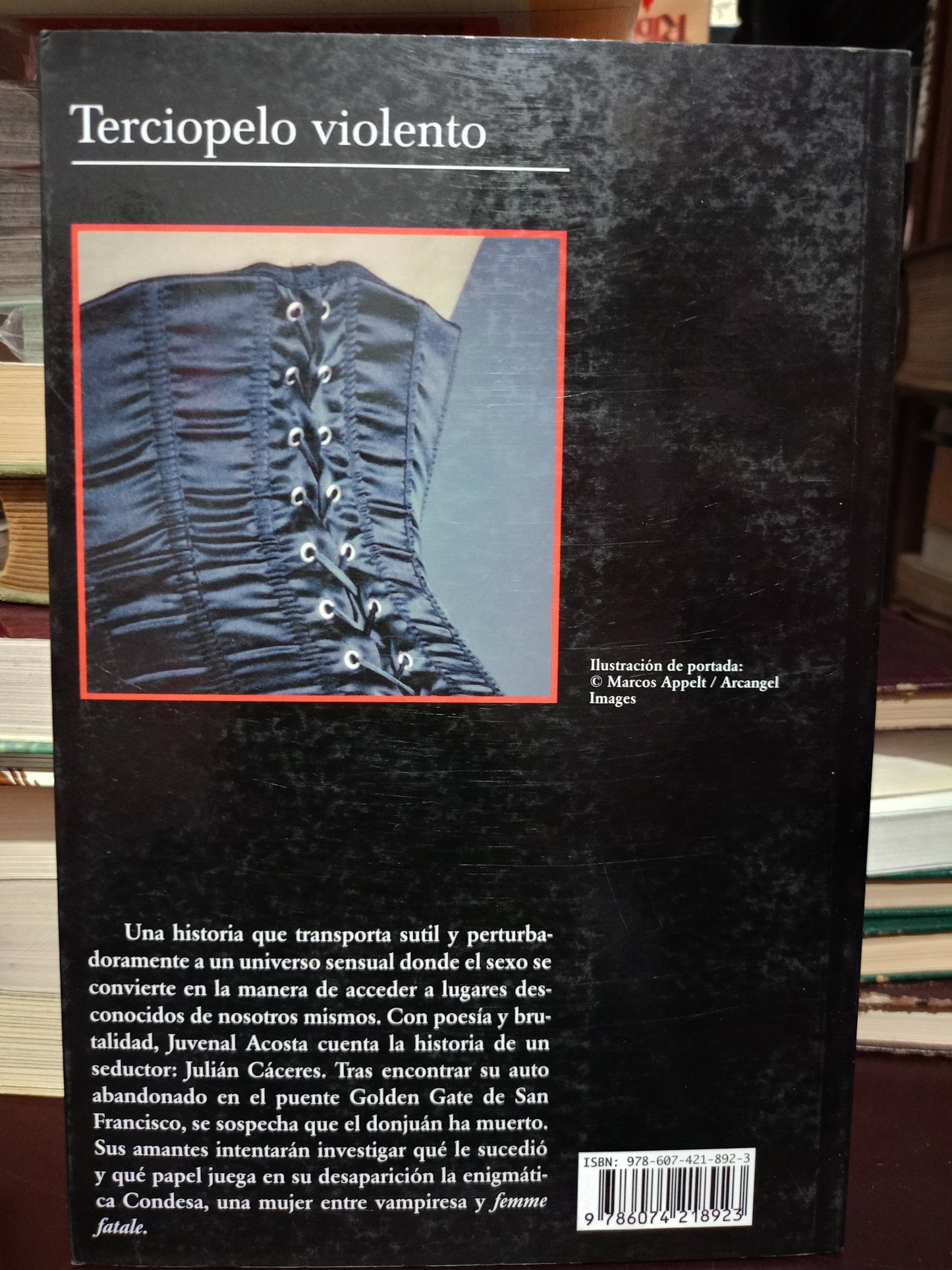 TERCIOPELO VIOLENTO POR JUVENAL ACOSTA USADO NOVELA LITERARIO 305