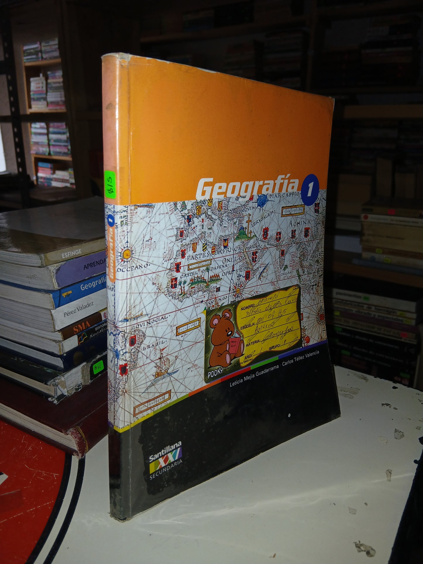 GEOGRAFÍA 1 SECUNDARIA  LETICIA MEJÍA GUADARRAMA Y CARLOS TÉLLEZ VALENCIA USADO GEOGRAFÍA LITERARIO 207